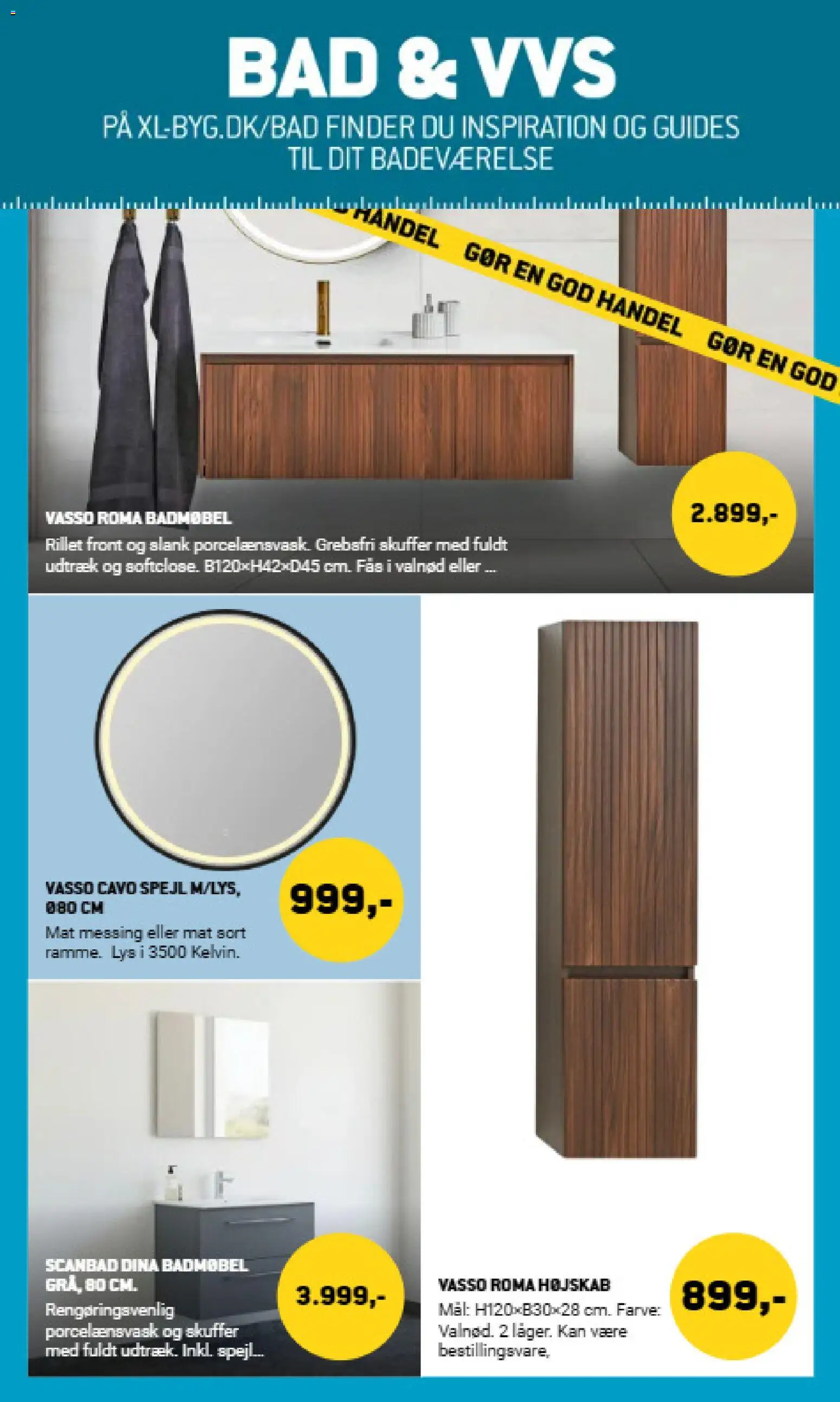 XL-BYG tilbudsavis – gyldig fra 30.01.2026 | Side: 15 | Produkter: Spejl, Bad