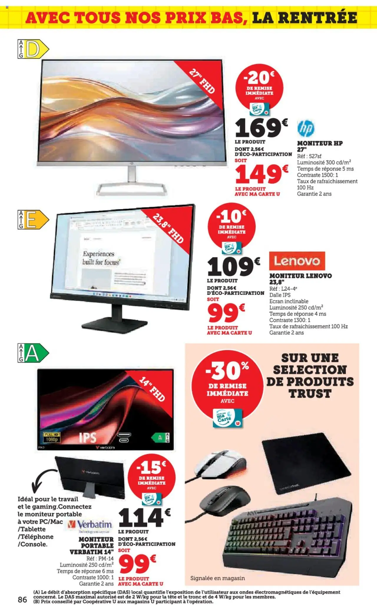  | Page: 86 | Produits: Moniteur, Portable