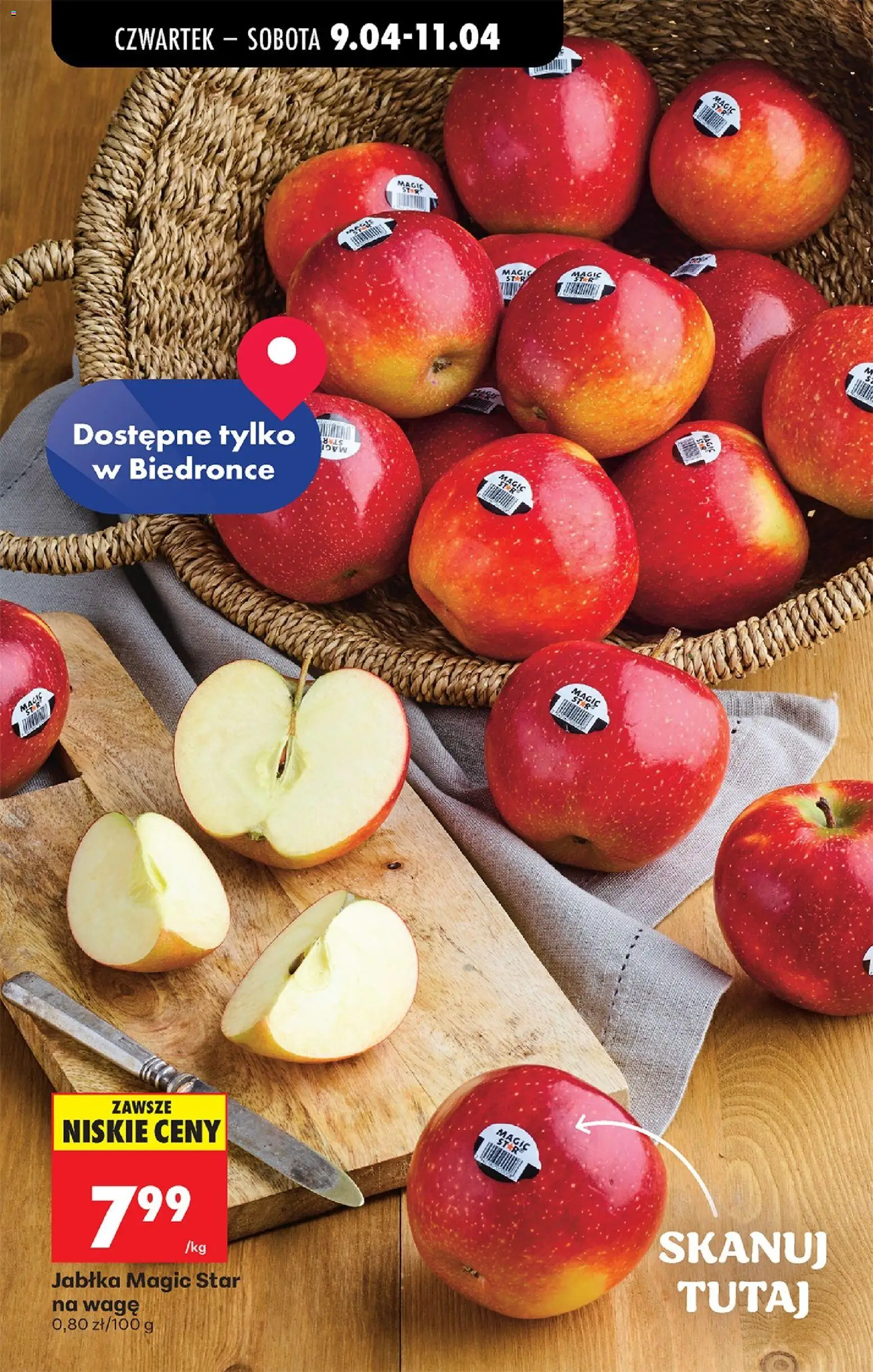 Biedronka Polsko leták - Codziennie niskie ceny od 09.04.2026 | Strana: 30 | Produkty: Jablka