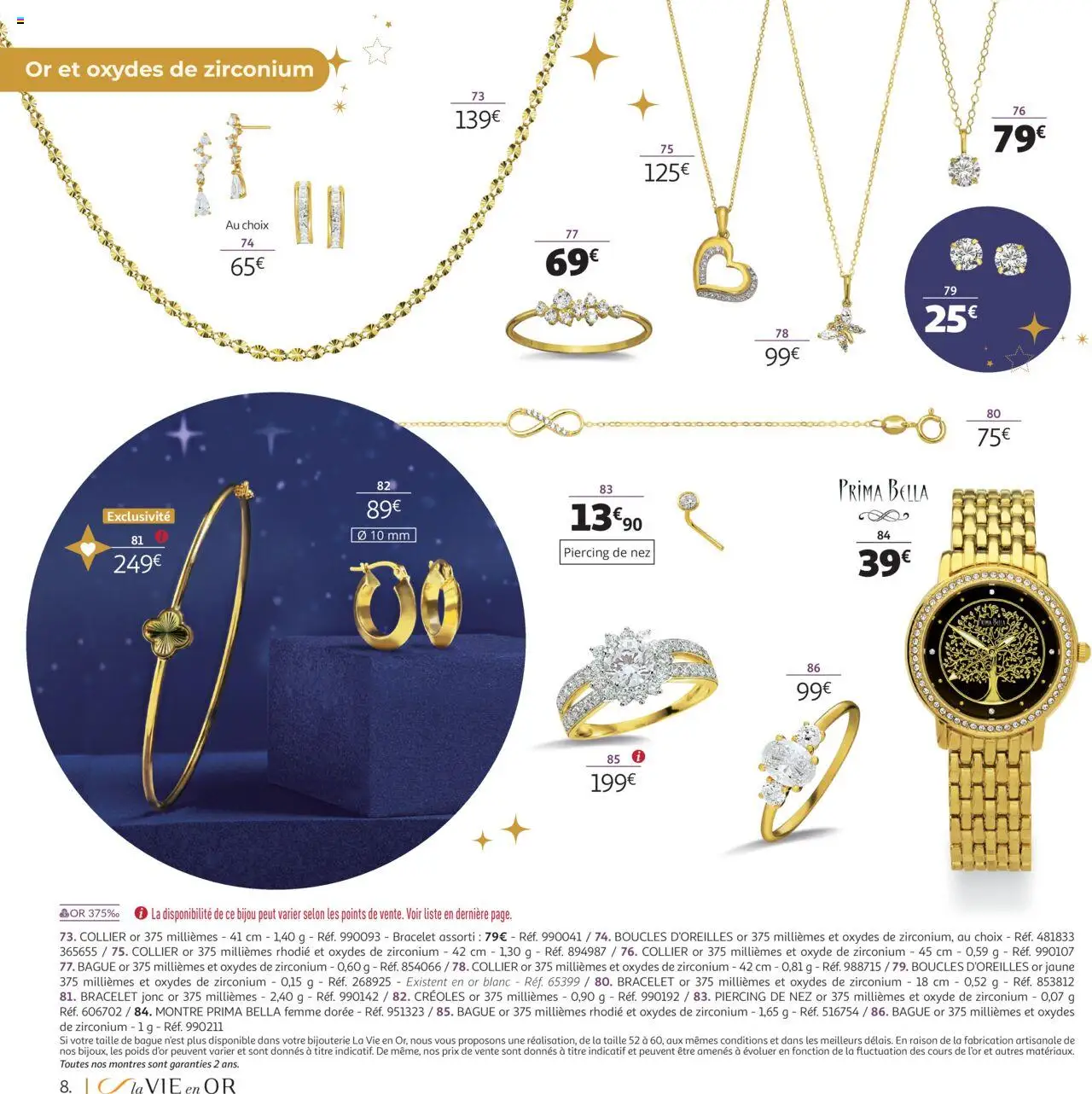 {H1} | Page: 8 | Produits: Montre, Poids, Collier, Bague