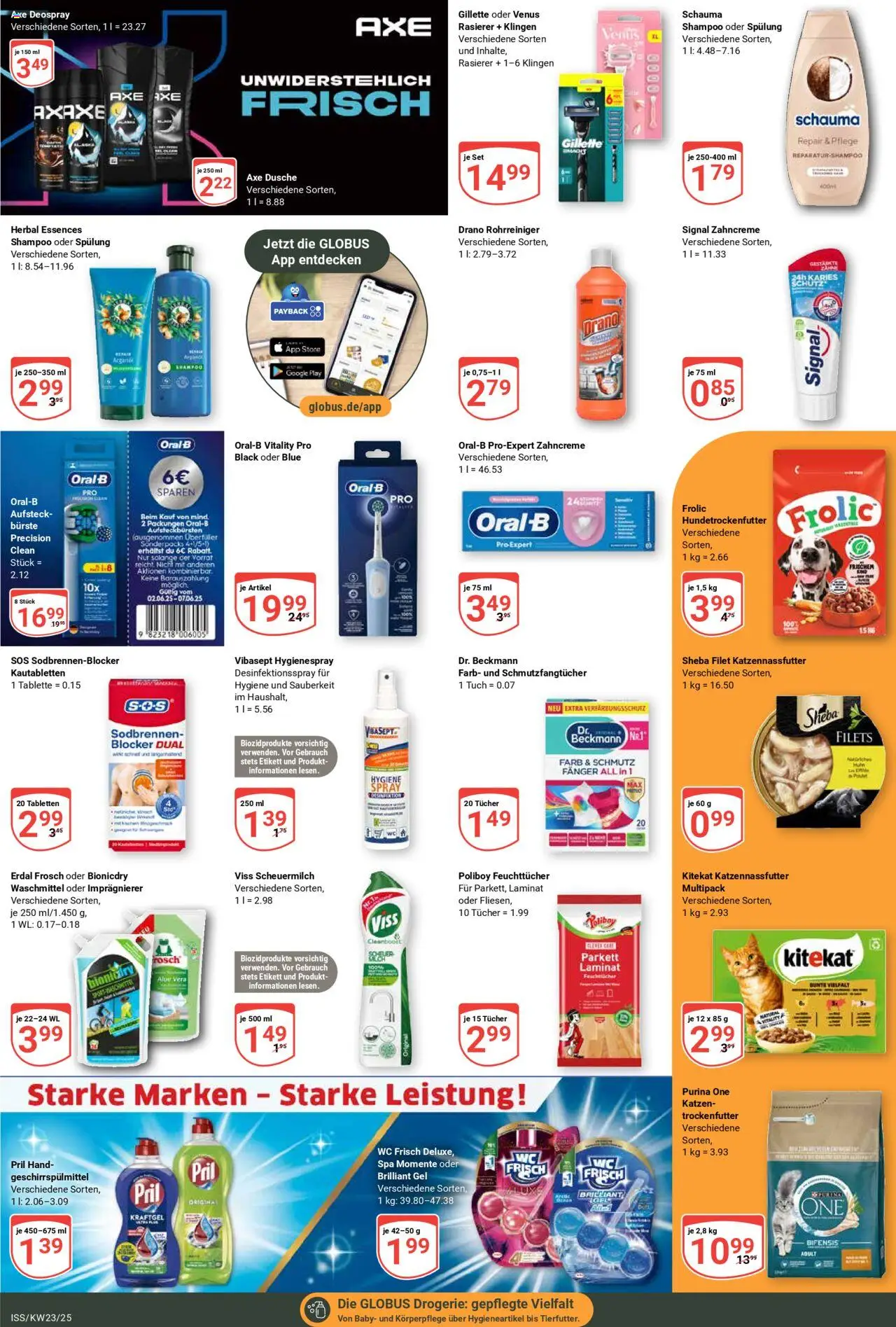 Globus Prospekt 	 - gültig ab dem 02.06.2025 | Seite: 15 | Produkte: Sheba, Shampoo, Shower Gel, Deospray