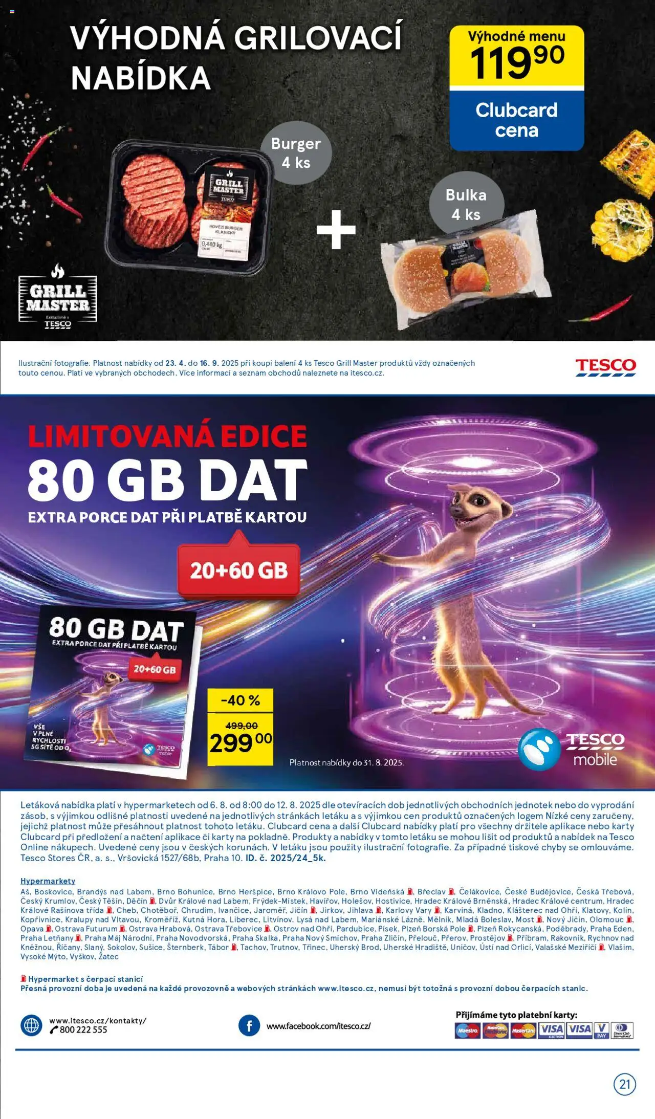 Tesco leták - Hypermarket od 06.08.2025 | Strana: 21 | Produkty: Burger, Mošt, Burger buns, Futurum