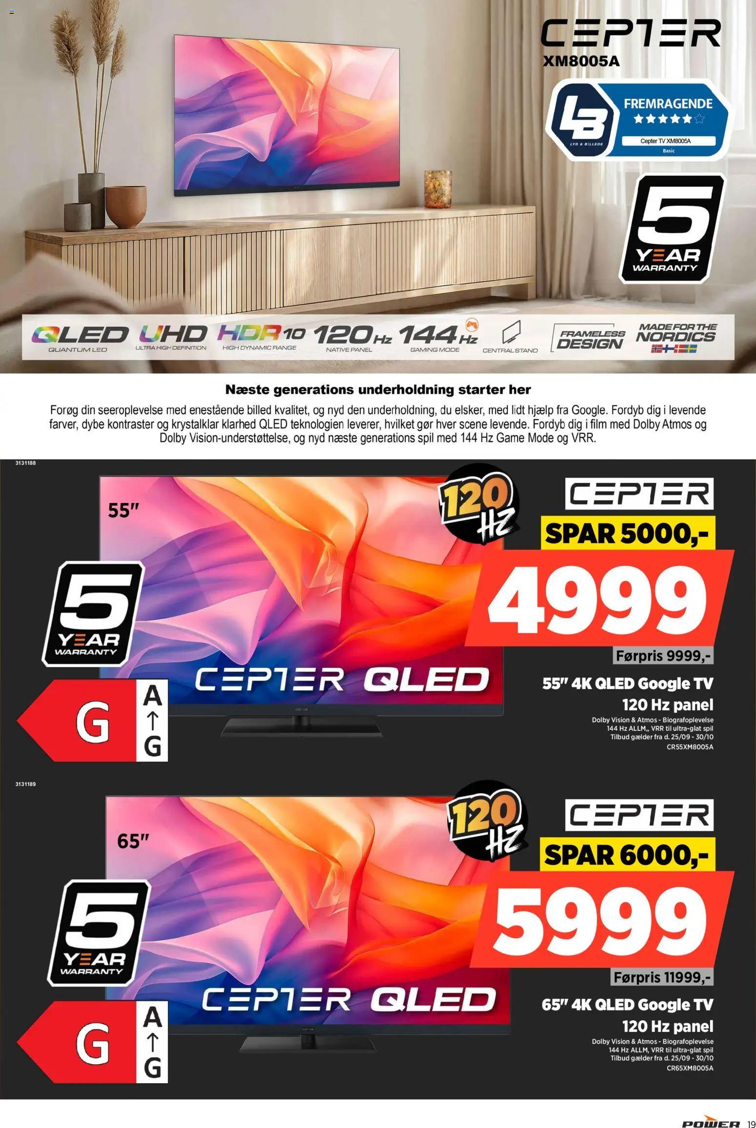 Power tilbudsavis – gyldig fra 24.10.2025 | Side: 19 | Produkter: TV, Spil