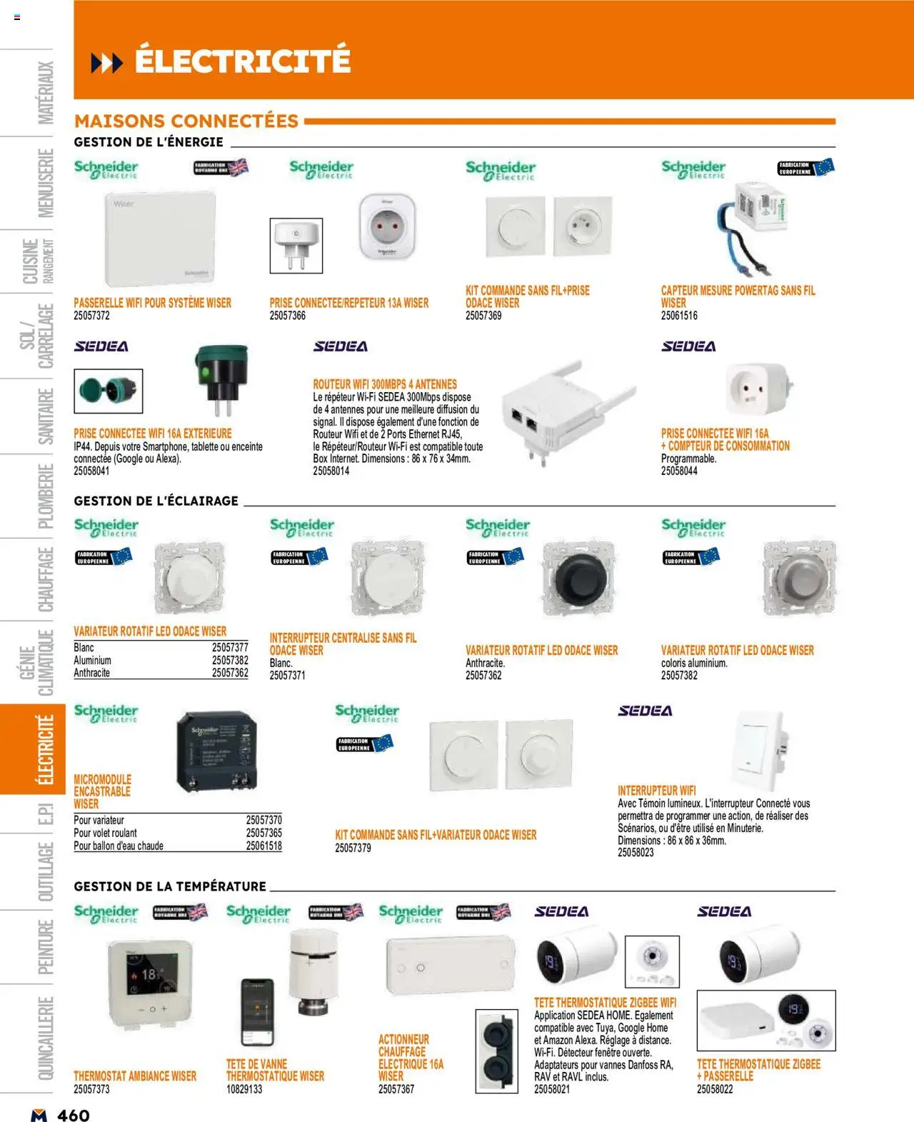  | Page: 460 | Produits: Tablette, Interrupteur, Prise, Routeur