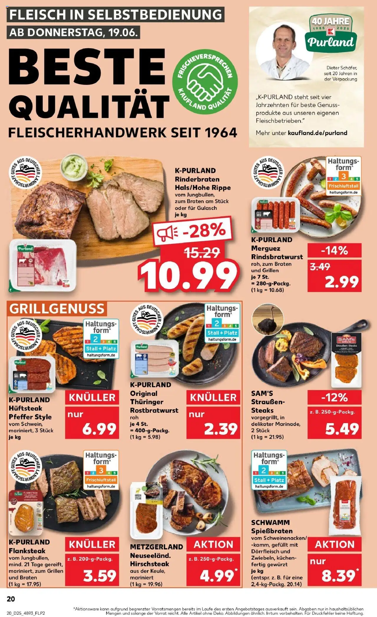 Kaufland prospekt Schwerin	 - gültig ab dem 22.06.2025 | Seite: 33 | Produkte: Gulasch, Steak, Kuchen, Fleisch