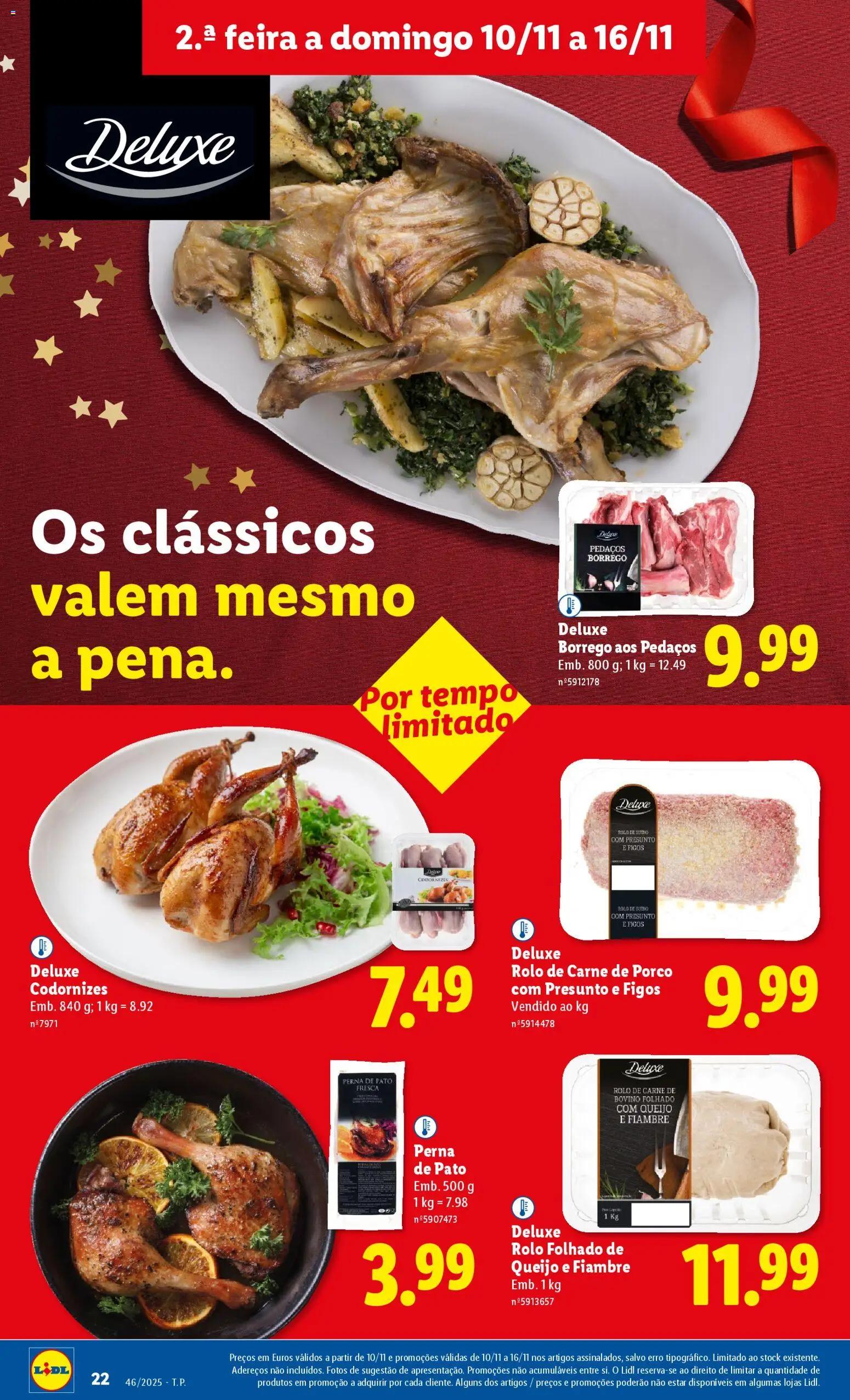 Lidl folheto │ válido de 10.11.2025 | Página: 22 | Produtos: Puff, Queijo, Presunto, Carne