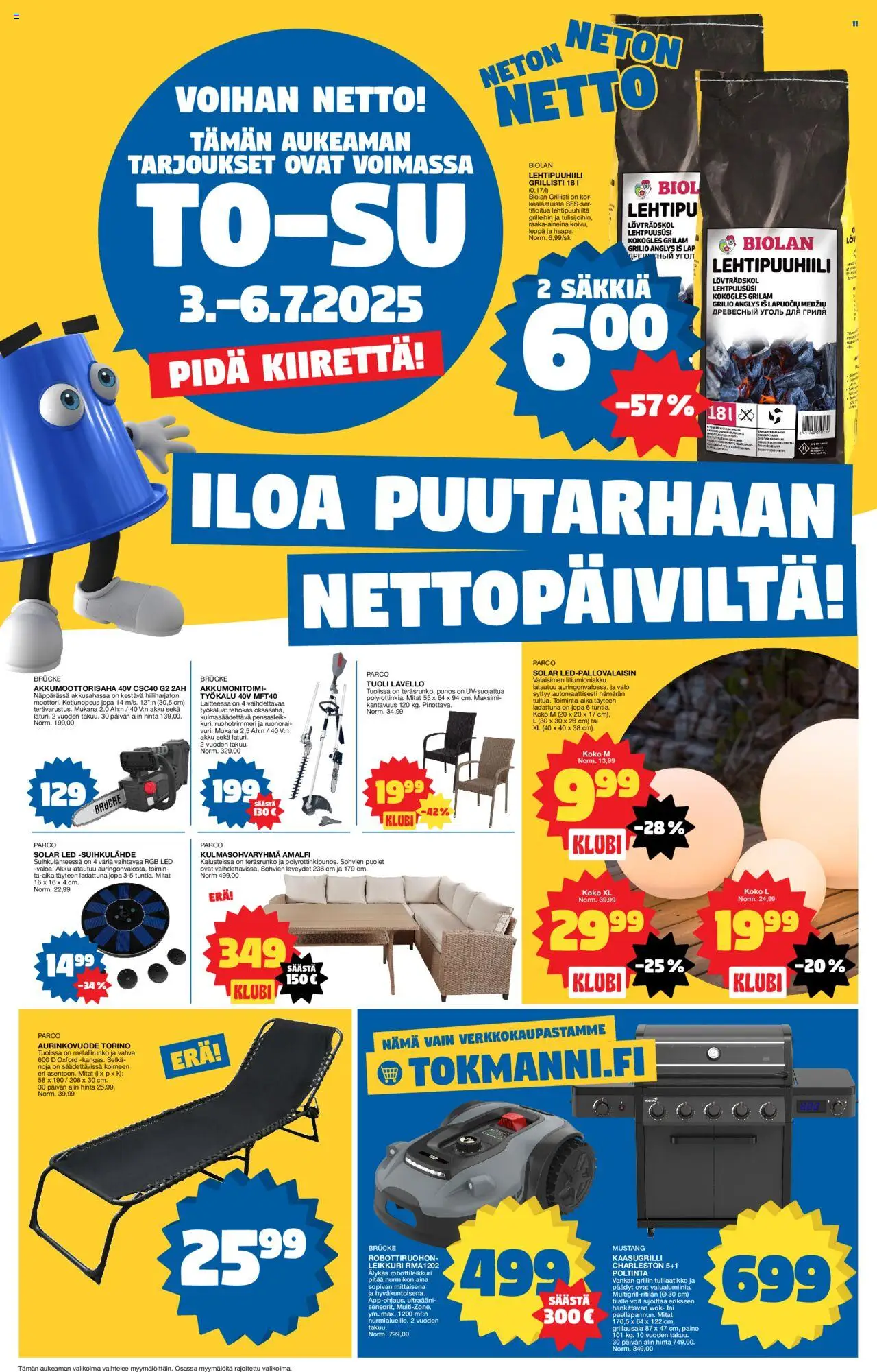  | Sivu: 11 | Tuotteet: Leikkuri, Kaasugrilli, Tuoli, Akku