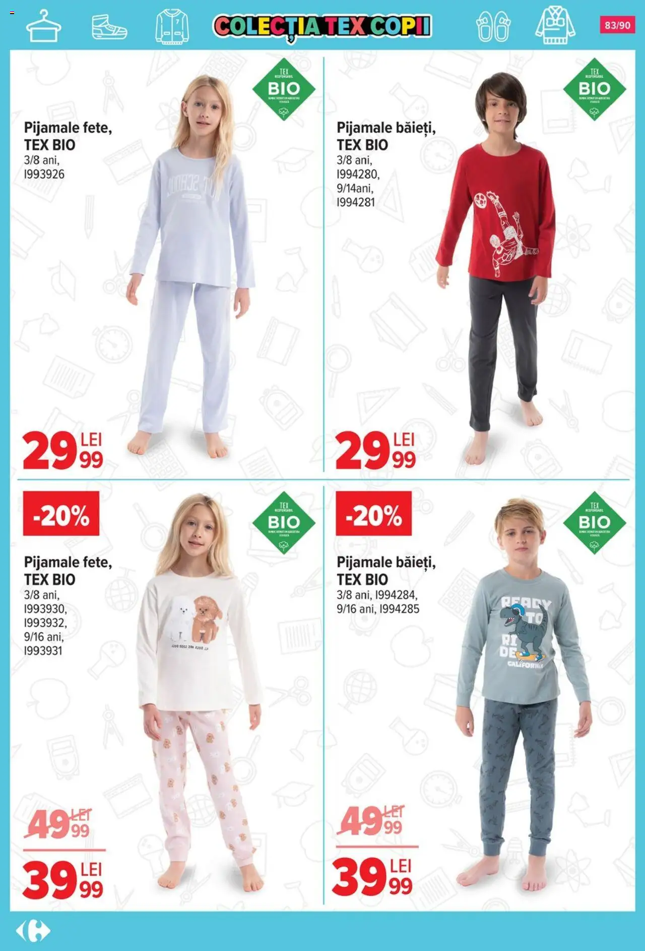 Carrefour catalog - Începe școala – valabil de la 13.08.2025 | Pagină: 84 | Produse: Şerit ödül, Pijamale