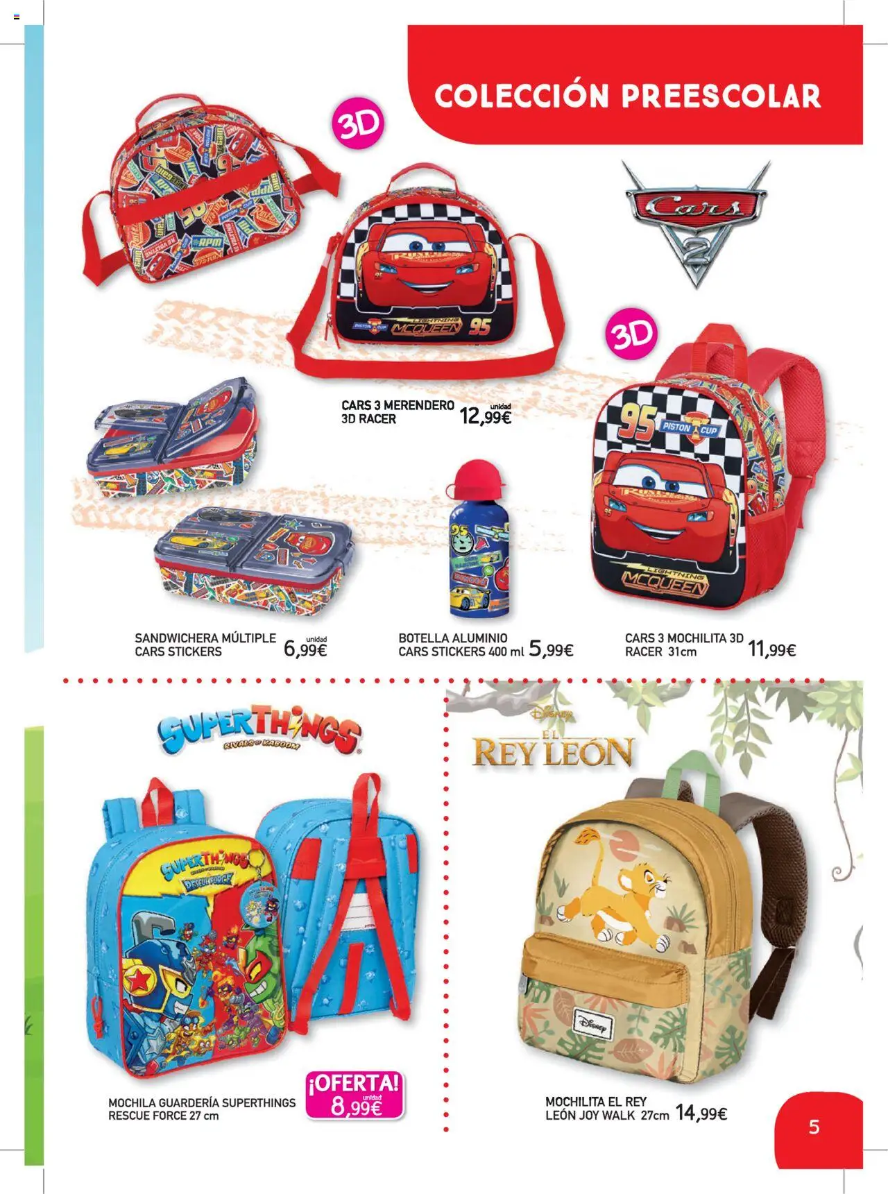 Toy Planet catálogo Vuelta al Cole │ válido desde el 06.08.2025 | Página: 5 | Productos: Mochila, Sandwichera