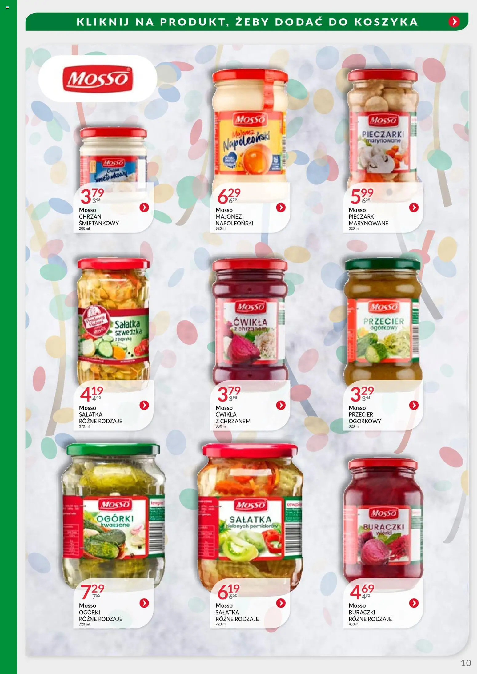 Eurocash Gazetka - Handlowa MR Południowy-Wschód od 22.12.2025 | Strona: 10 | Produkty: Pieczarki, Chrzan, Ogórki, Sałatka