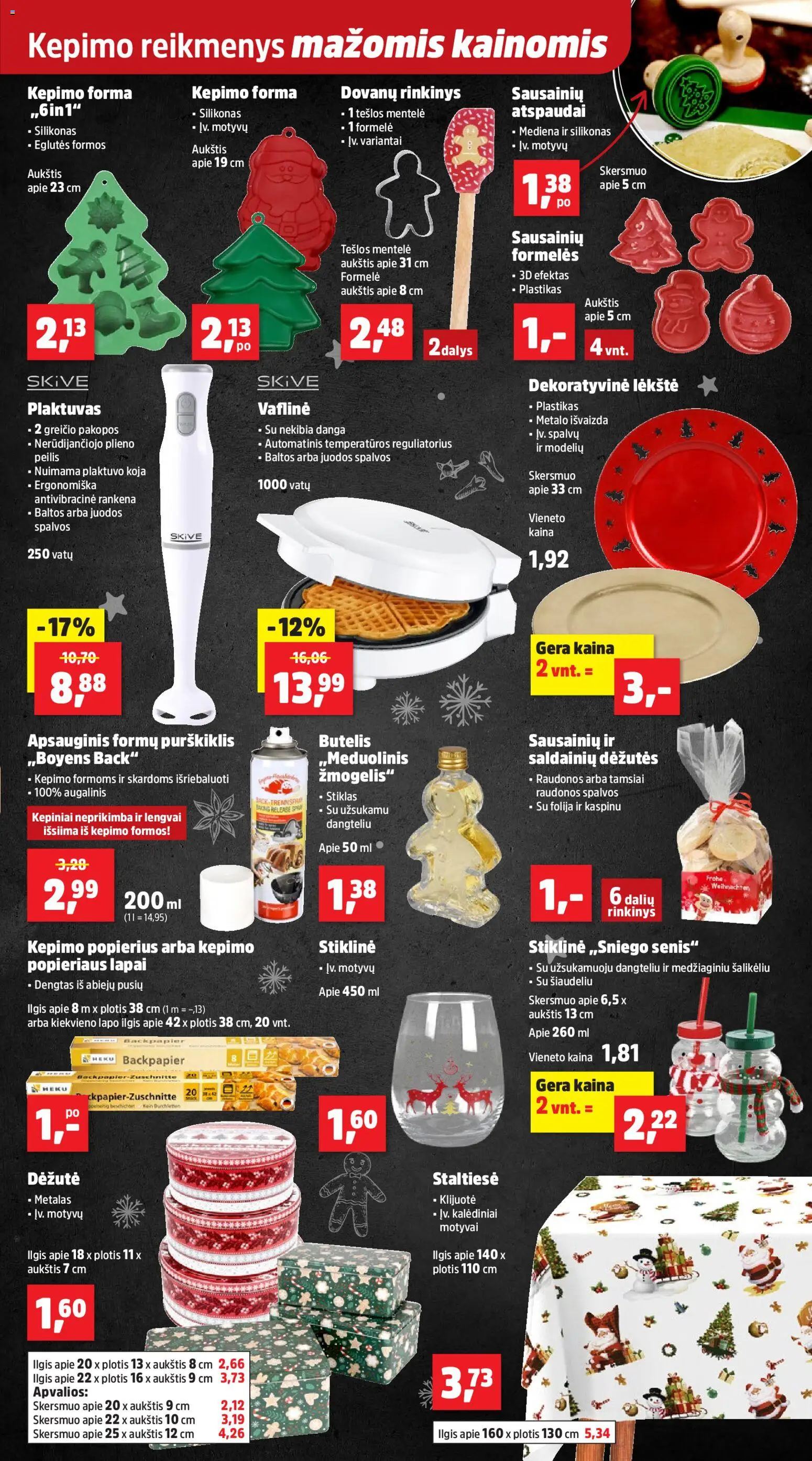 Thomas Philipps akcijos nuo 17.11.2025 | Puslapis: 13 | Prekių: Plaktuvas, Folija, Kepimo popierius, Staltiesė