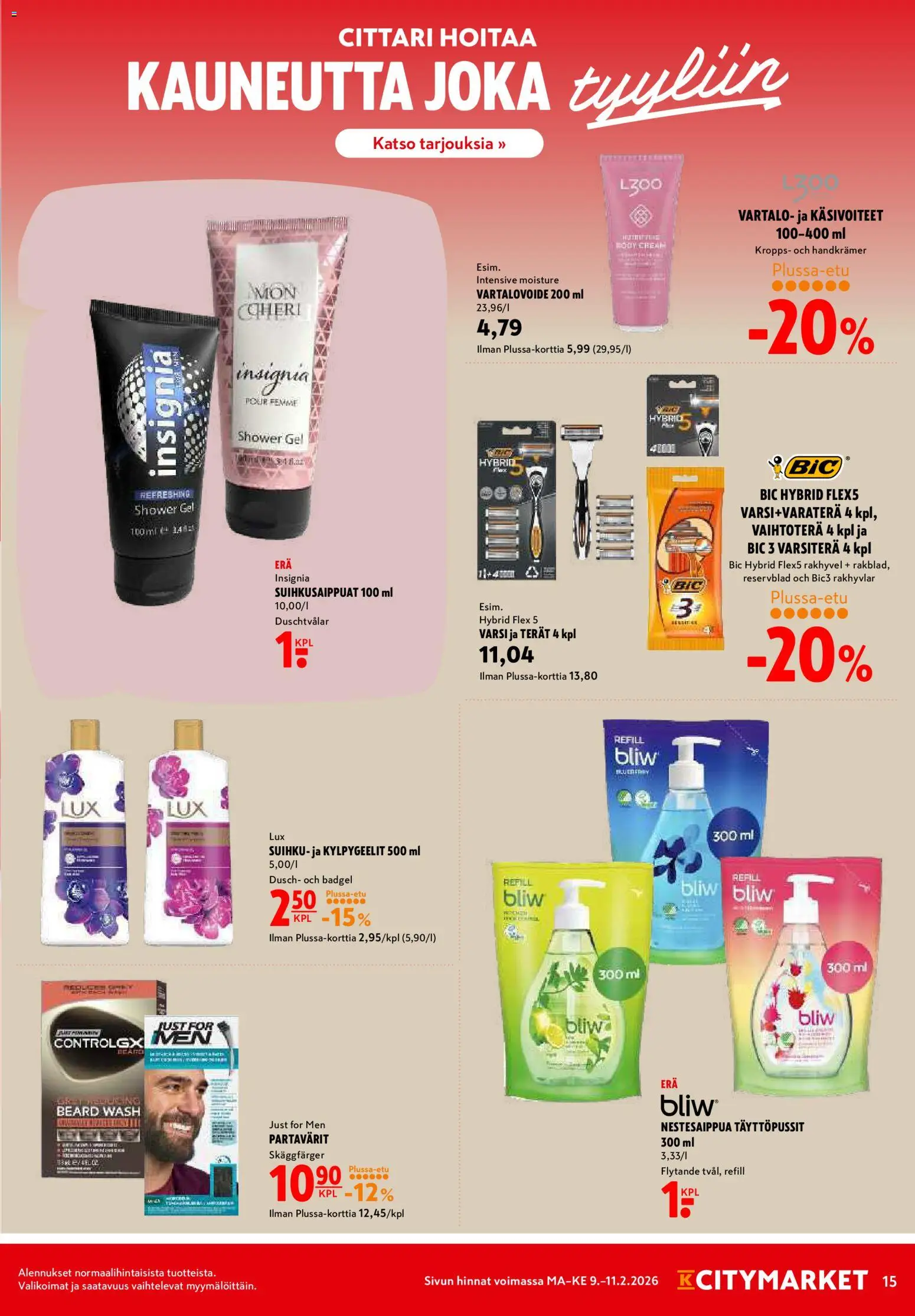 K-Citymarket tarjoukset – voimassa 09.02.2026 alkaen | Sivu: 15