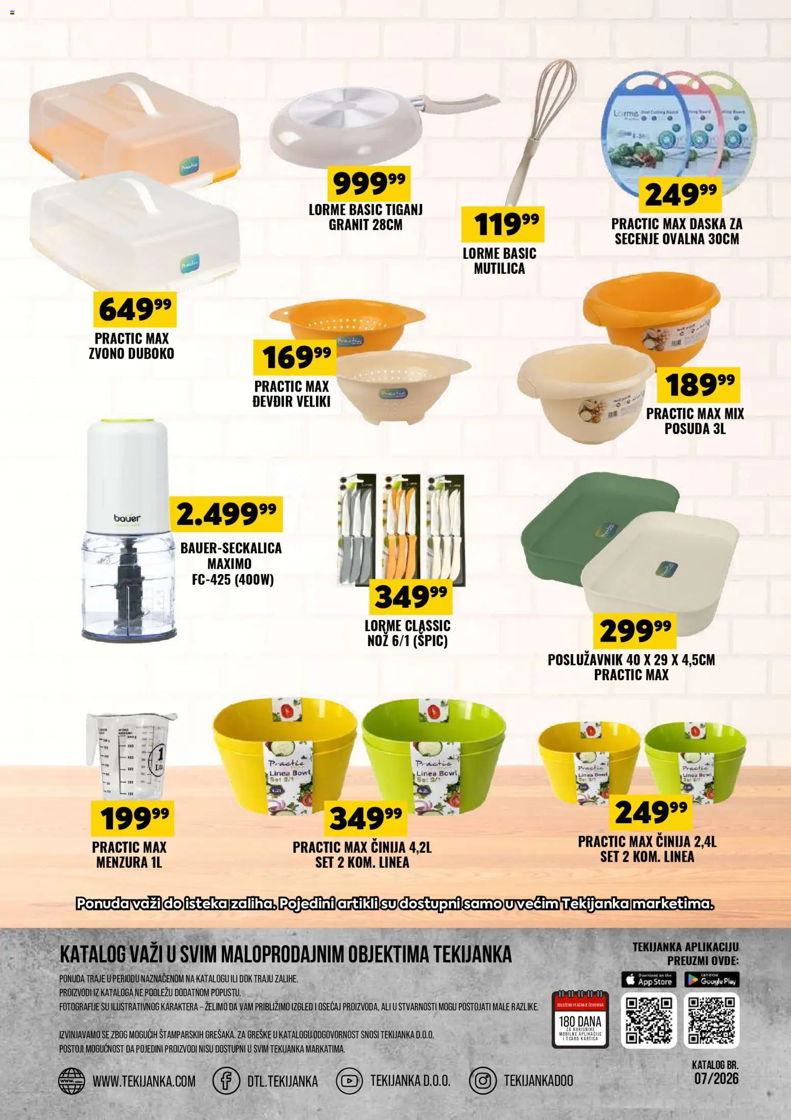 Tekijanka katalog - važi od 08.04.2026 | Strana: 16 | Proizvode: Mutilica, Nož, Tiganj