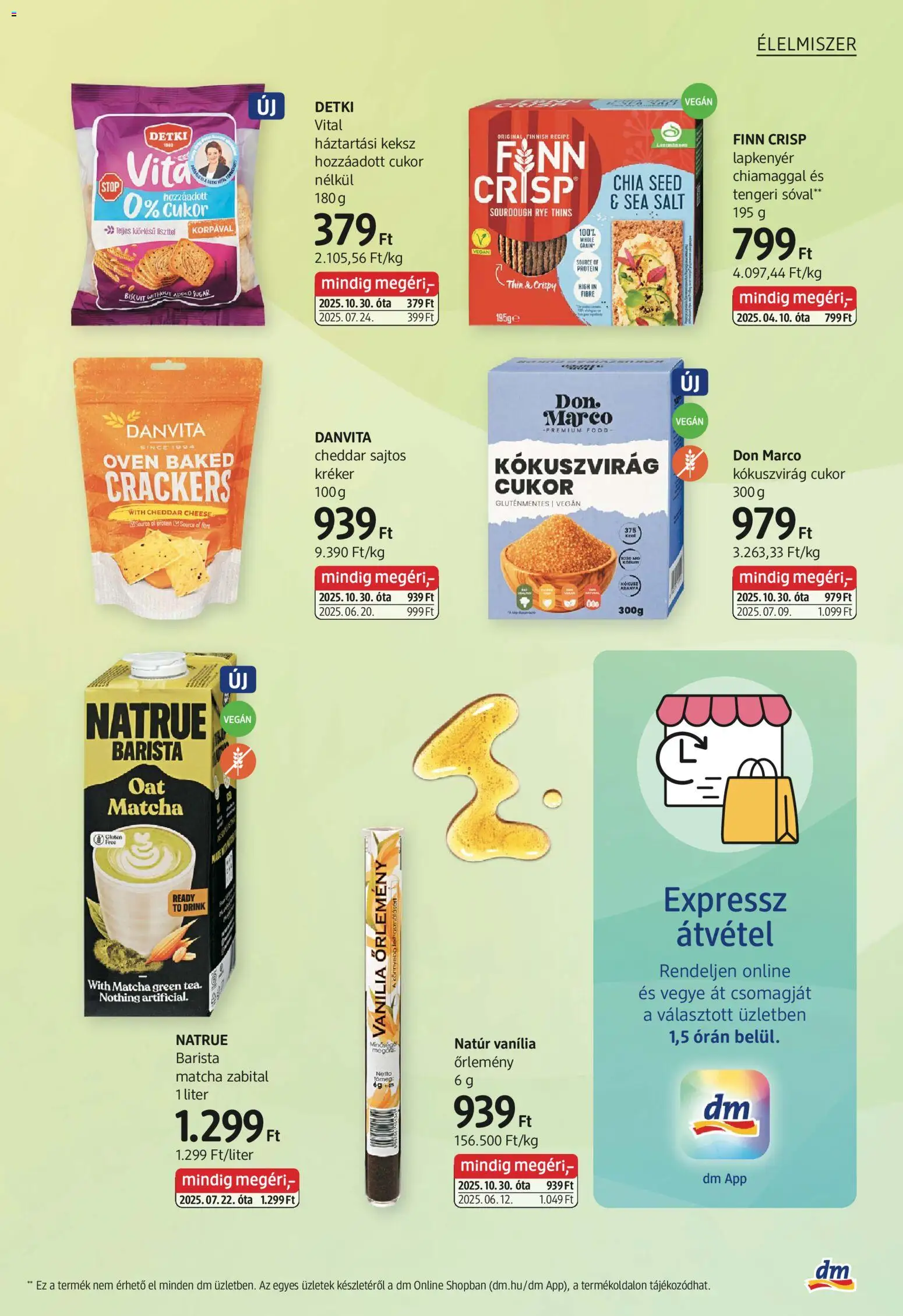 DM Drogerie Markt akciós ujság - amely érvényes a következő dátumtól: 30.10.2025 | Oldal: 41 | Termékek: Háztartási keksz, Protein, Vegán, Cukor