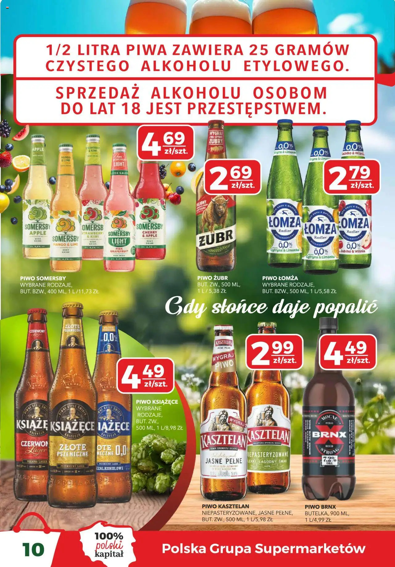 Top Market Gazetka od 17.06.2025 | Strona: 10 | Produkty: Mango, Limonka, Piwo Somersby, Kiwi