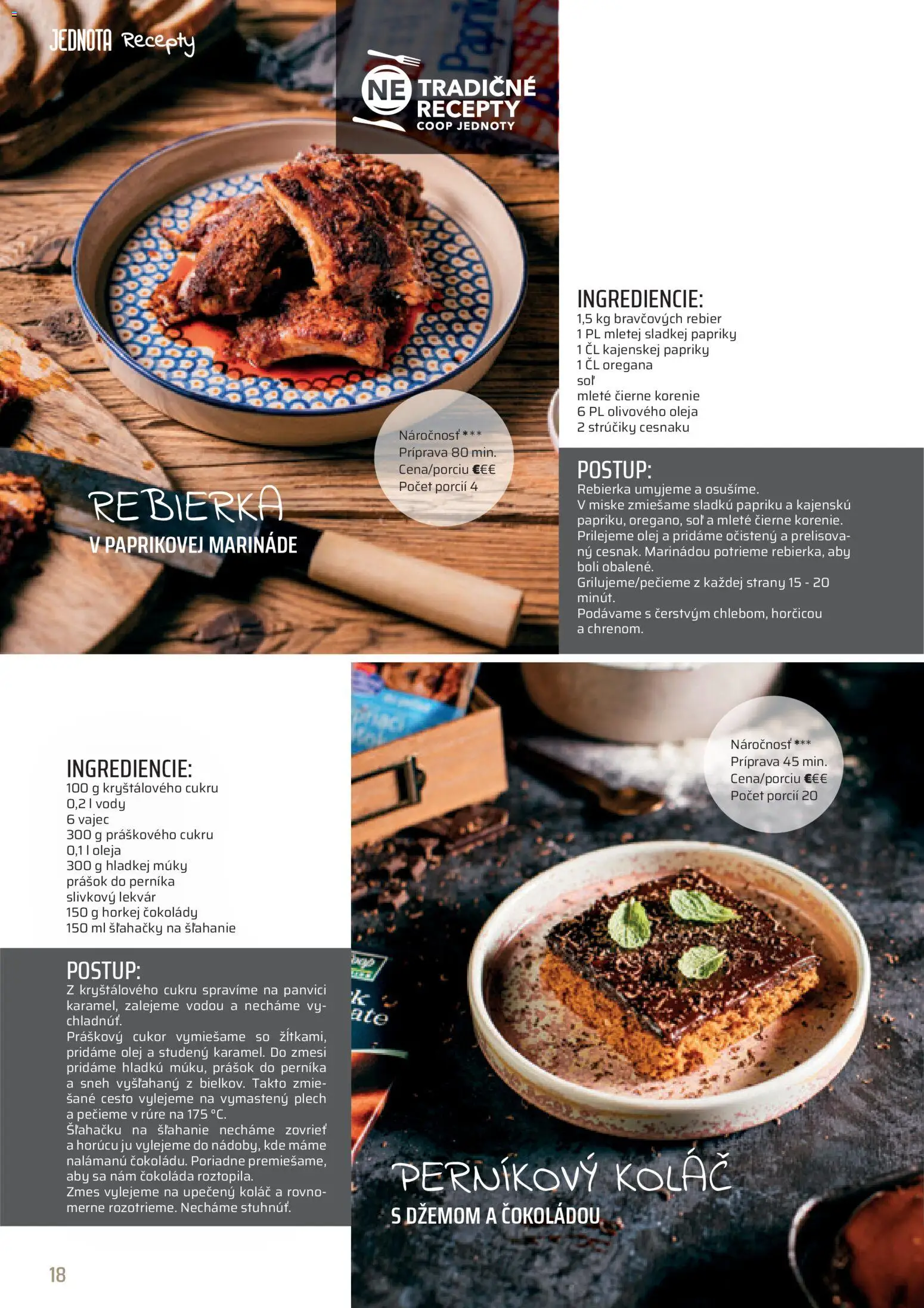 Nové COOP Jednota akcie – leták je platný od 01.01.2026 | Strana: 18 | Produkty: Práškový cukor, Koláč, Čokoláda, Soľ