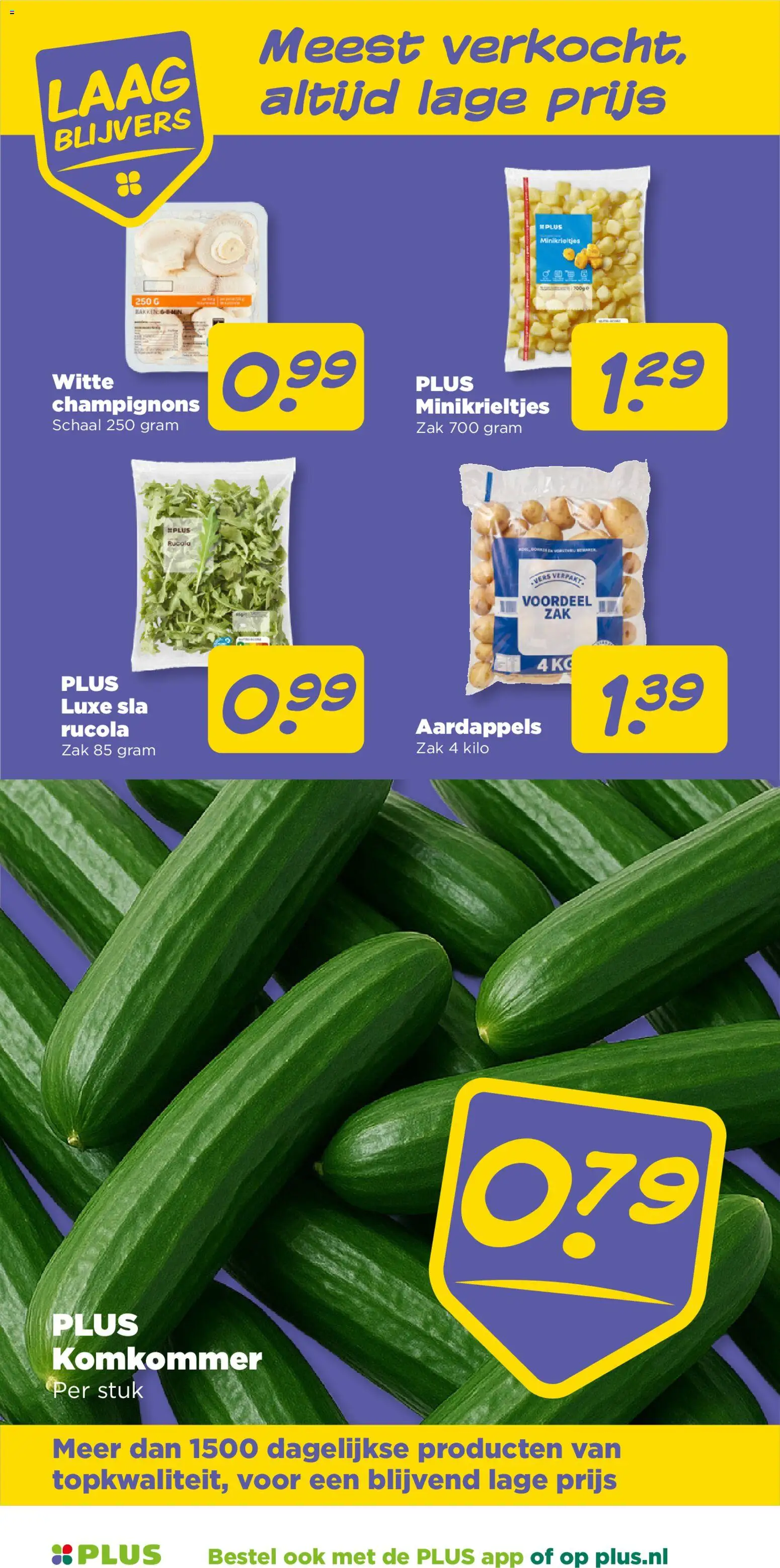 {H1} | Pagina: 27 | Producten: Sla, Komkommer, Rucola, Schaal