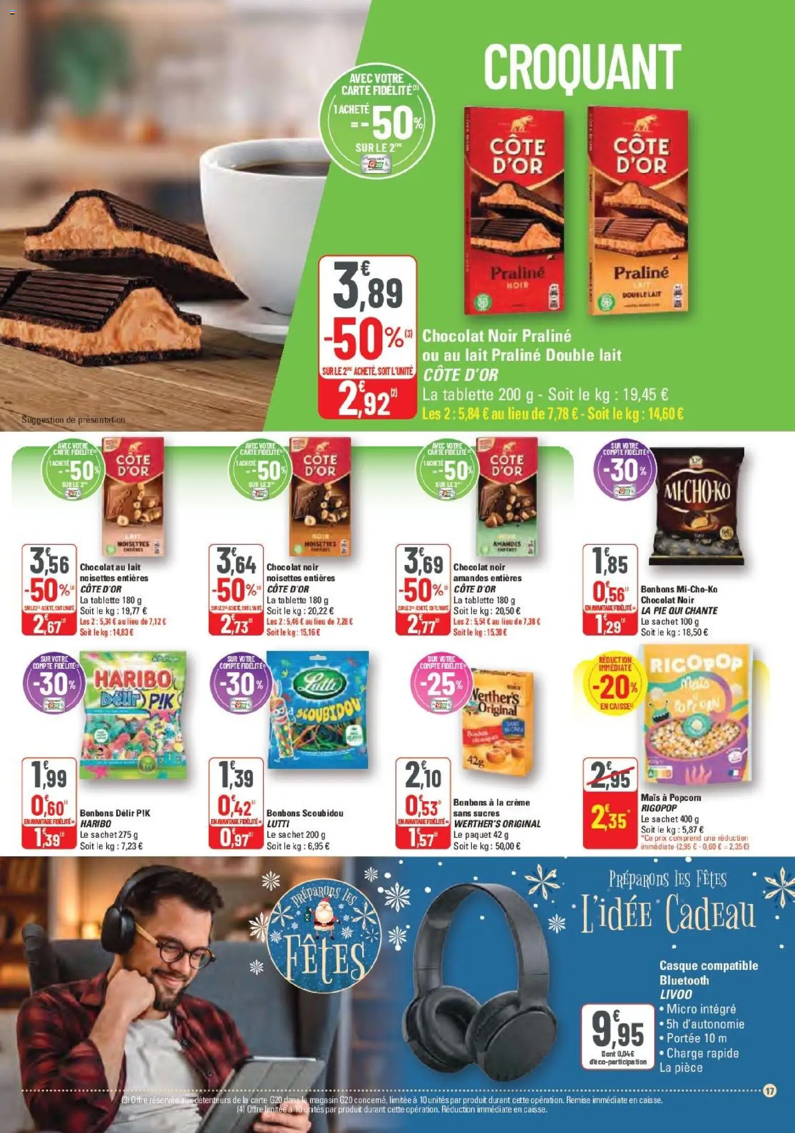 {H1} | Page: 17 | Produits: Popcorn, Noisettes, Crème, Amandes