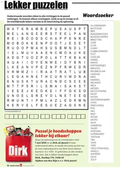 Dirk folder / publicité - Voorbeeld van een folder van Dirk, geldig van 09.03.2026 | Pagina: 74 | Producten: Zalm, Wafels, Puzzel, Melk