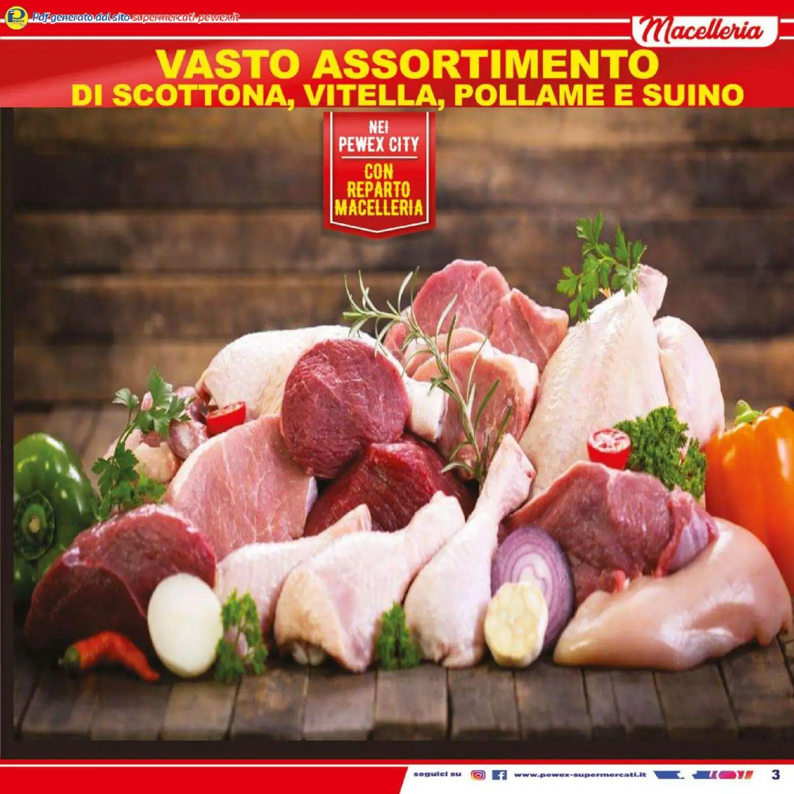 Volantino Pewex del 27.03.2026 | Pagina: 3 | Prodotti: Suino