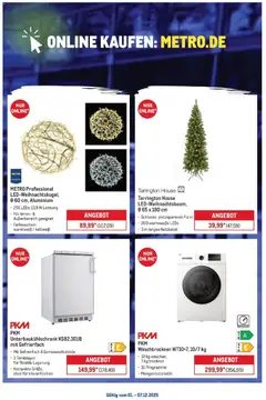 Metro Online: Wochen-Angebote ab 01.12.2025 gültig | Seite: 2 | Produkte: Waschtrockner, Kuchen