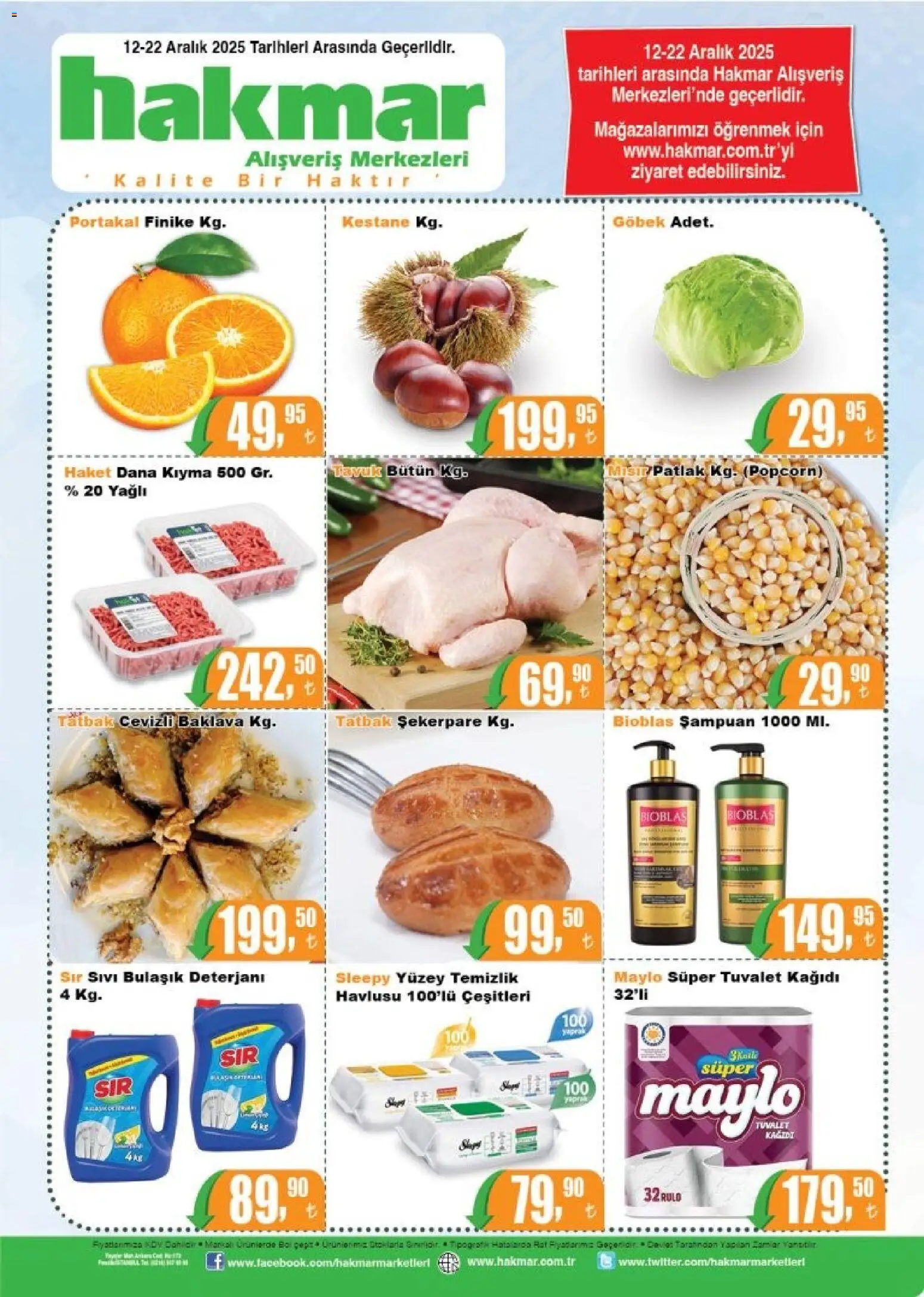Hakmar Katalog - 12.12.2025 tarihinden itibaren geçerlidir | Sayfa: 8 | Ürünler: Tuvalet, Bulaşık deterjanı, Portakal, Kestane