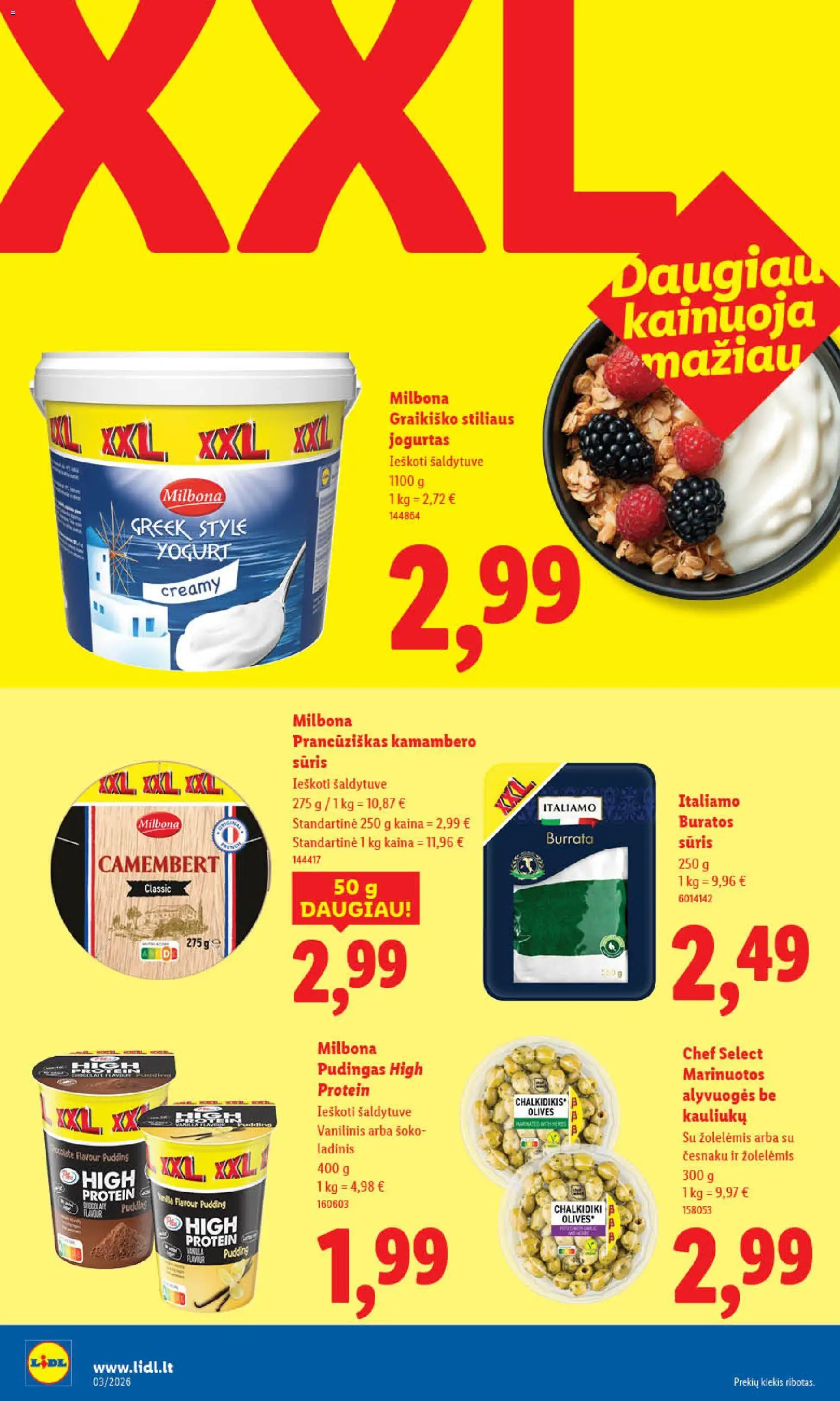 LIDL akcijos nuo 12.01.2026 | Puslapis: 18 | Prekių: Jogurtas, Sūris