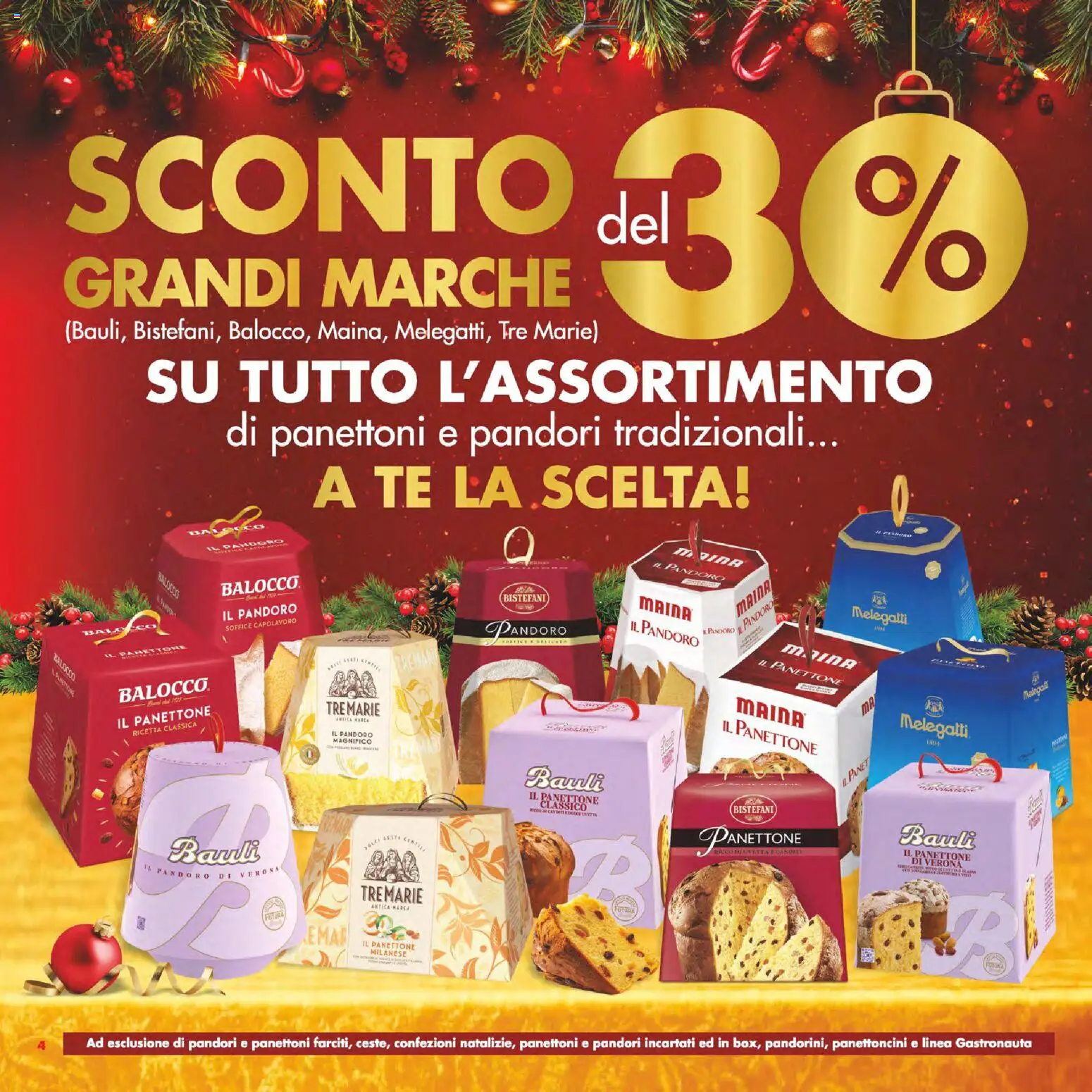 Volantino Decò del 16.12.2025 | Pagina: 4 | Prodotti: Tè, Carote, Pandoro, Panettone