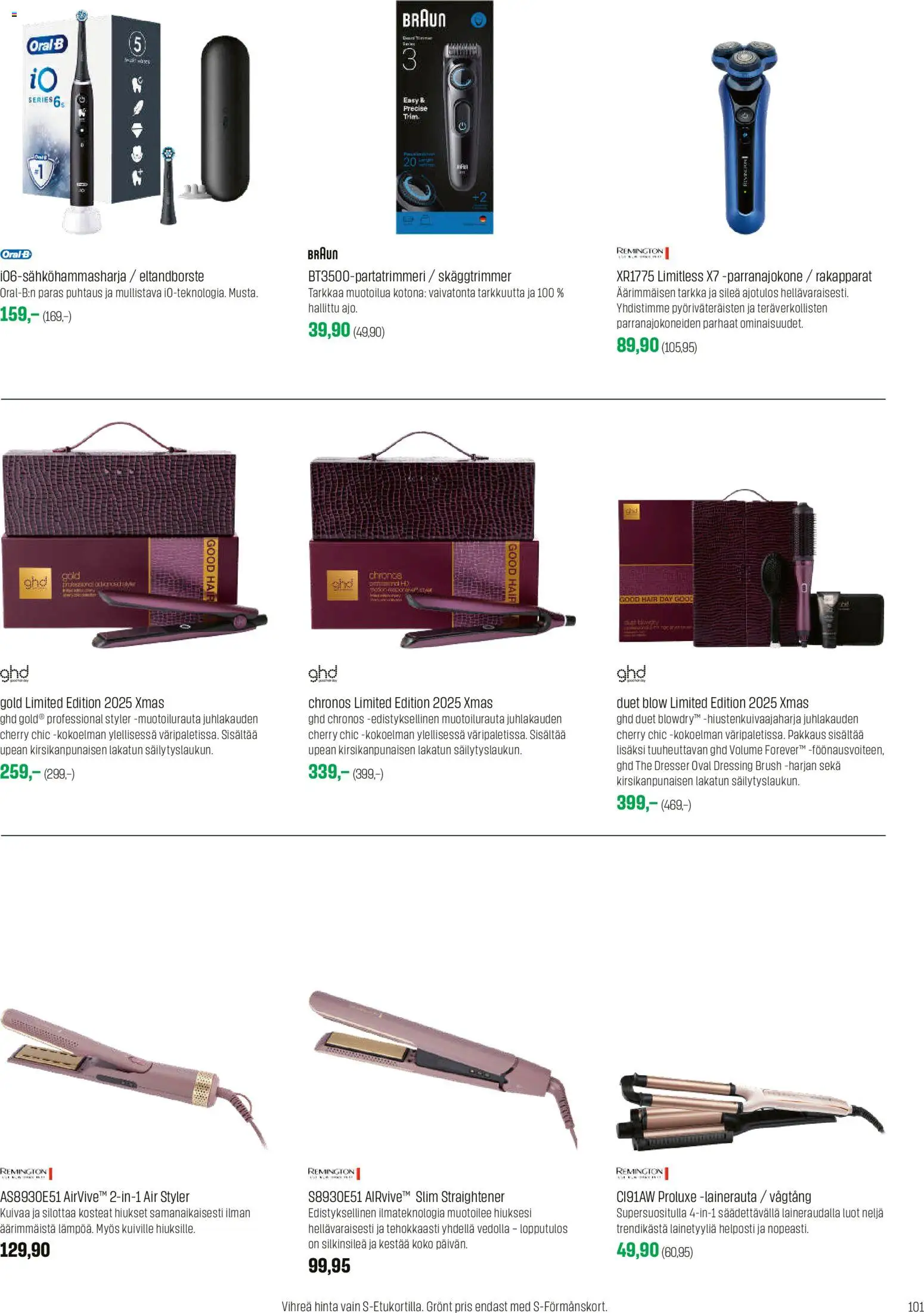 Sokos tarjoukset – voimassa 12.11.2025 alkaen | Sivu: 101 | Tuotteet: Parranajokone