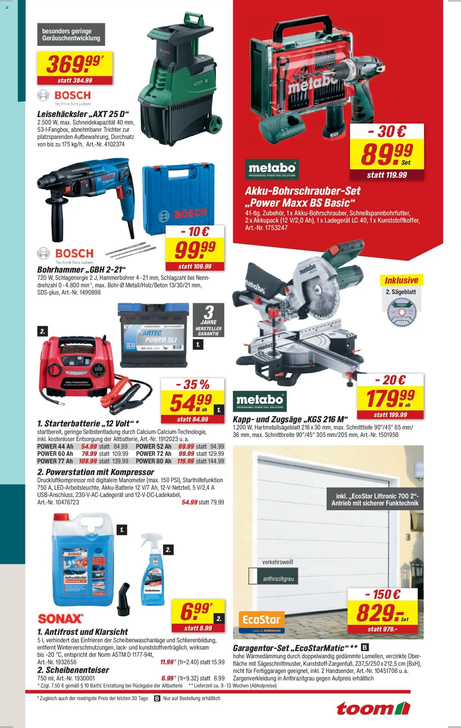 Toom Baumarkt Prospekt 	 – gültig ab 17.01.2026 | Seite: 3 | Produkte: Bosch, Manometer, Ladegerät
