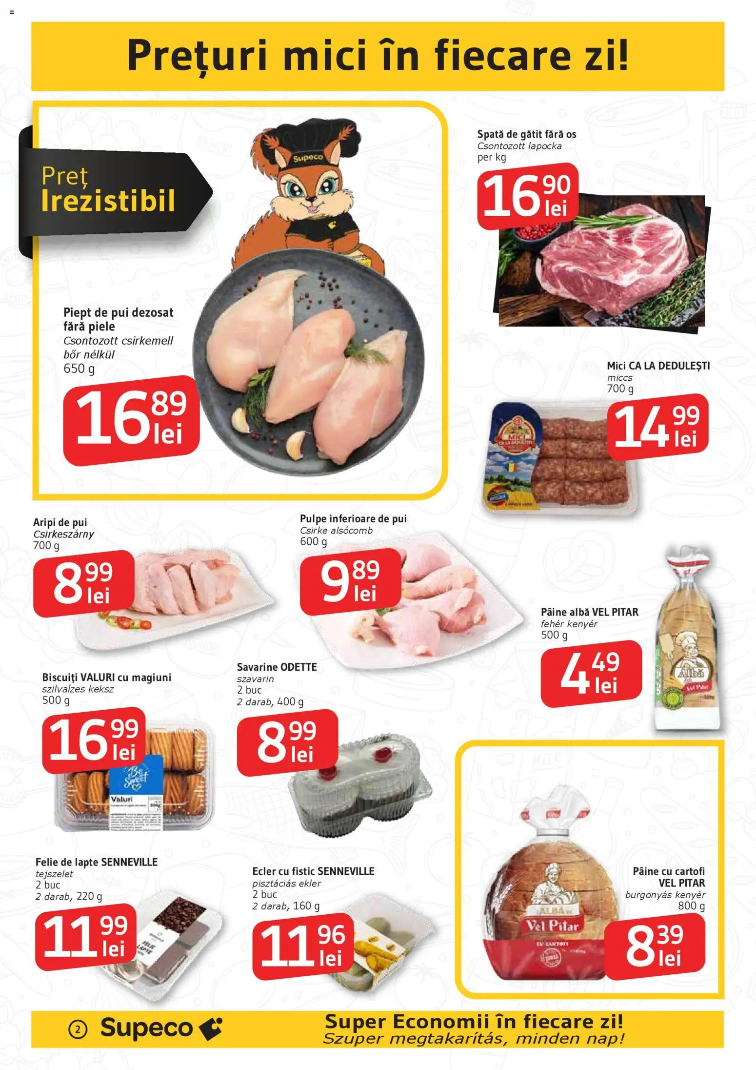 Noul catalog Supeco – valabil de la 22.01.2026 | Pagină: 2 | Produse: Mici, Lapte, Fistic, Biscuiți
