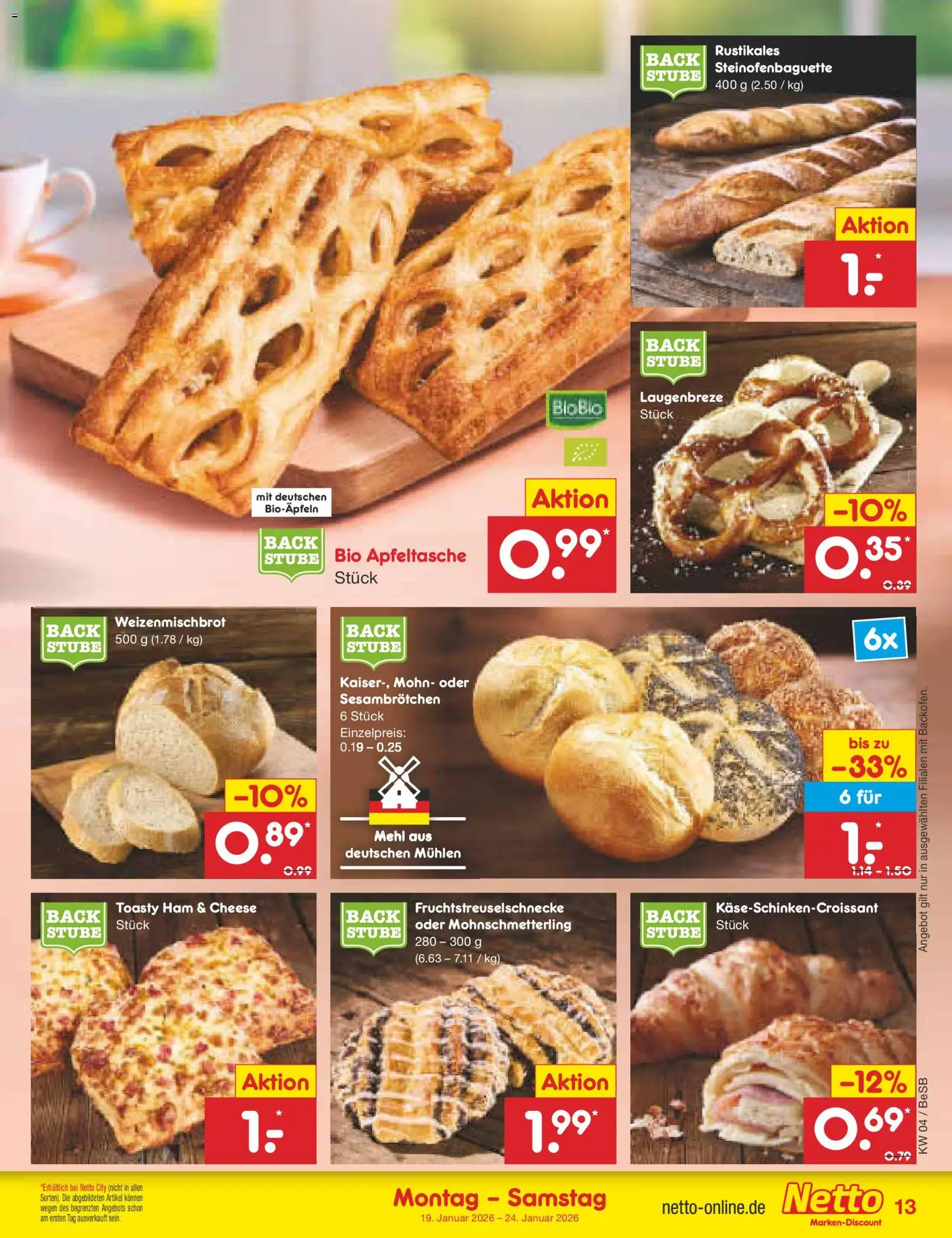 Netto Marken-Discount Prospekt 	 – gültig ab 19.01.2026 | Seite: 13 | Produkte: Mehl