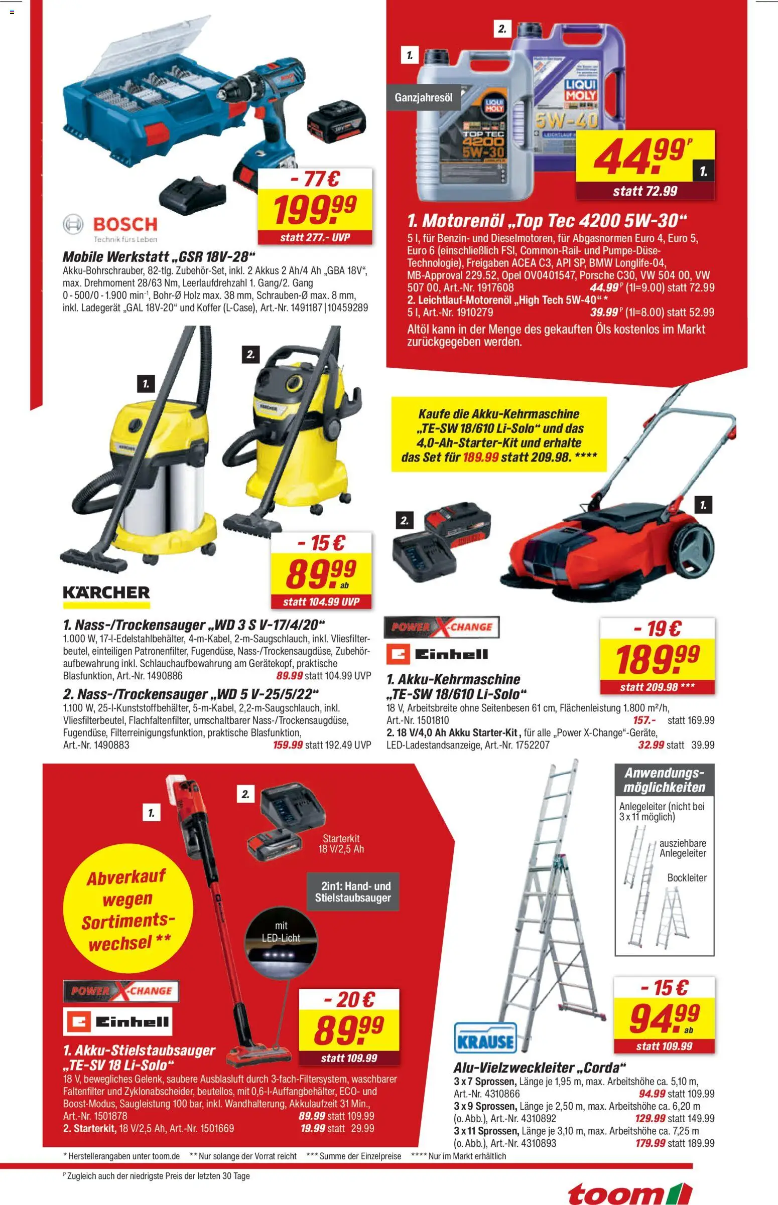 Toom Baumarkt Prospekt 	 – gültig ab 31.01.2026 | Seite: 3 | Produkte: Top, Bosch, Koffer, Ladegerät