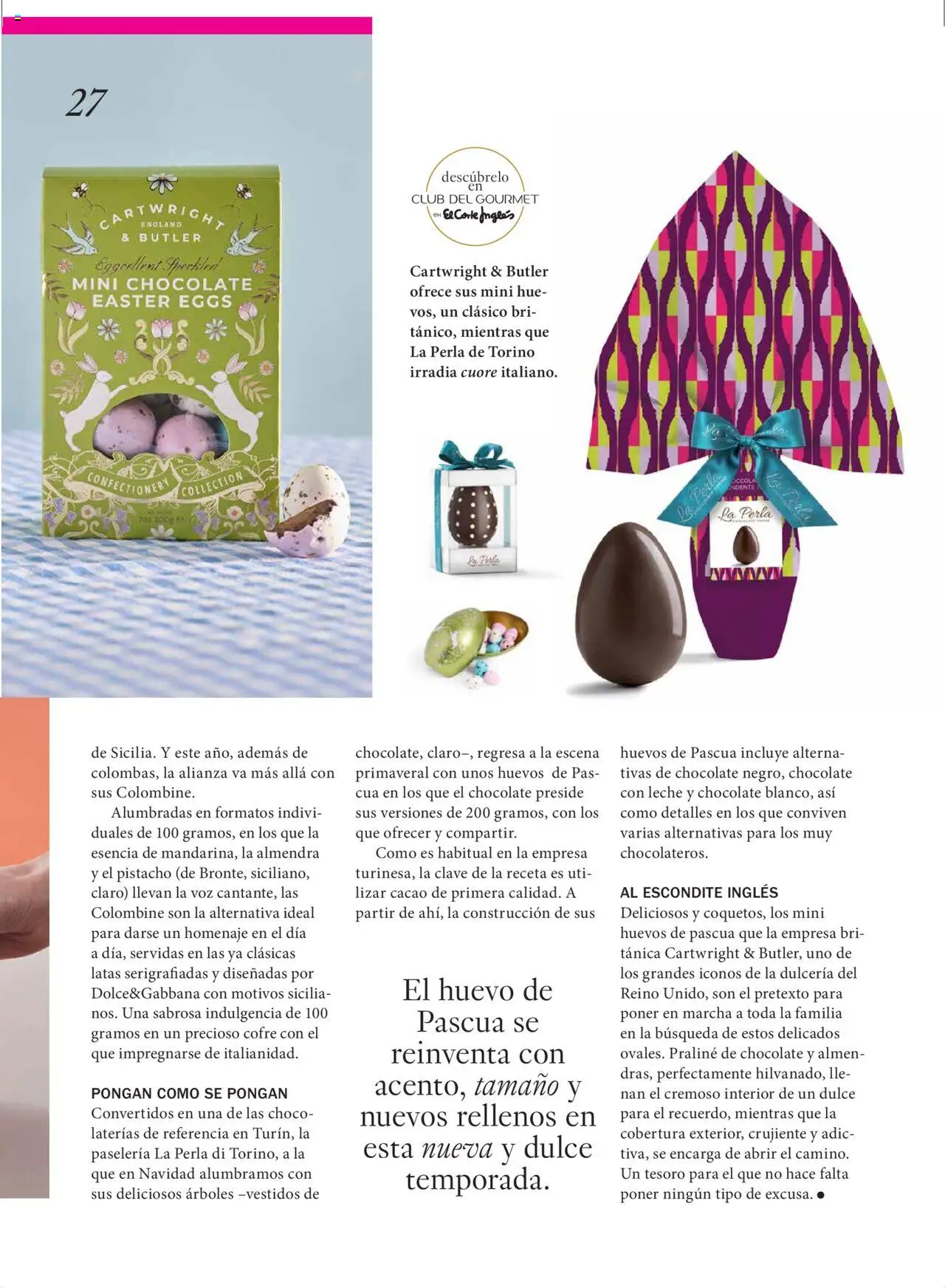 El Corte Inglés ofertas │ válido desde el 01.04.2025 | Página: 27 | Productos: Leche, Huevos, Chocolate, Φρυγανιές σικάλεως