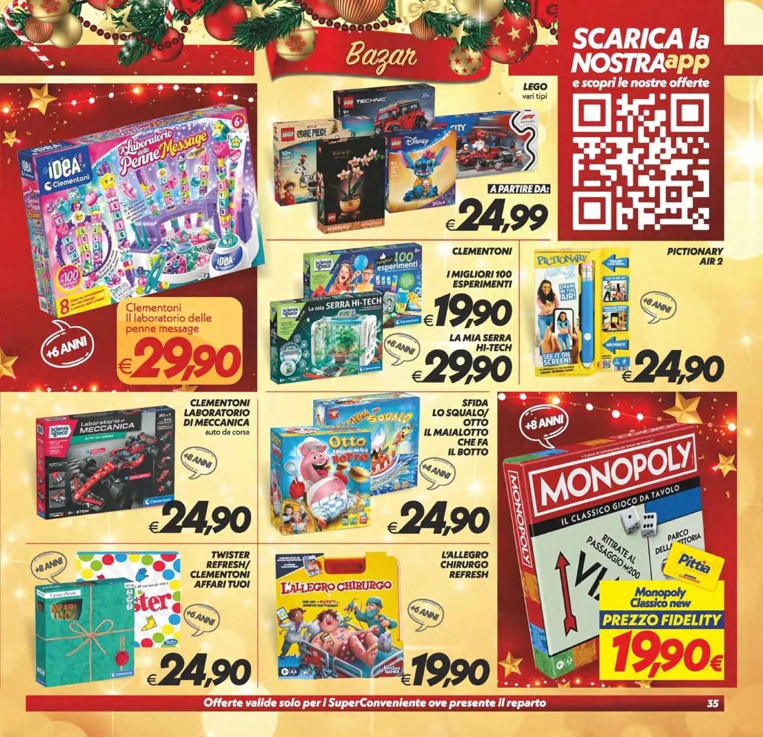 Volantino SuperConveniente del 16.12.2025 | Pagina: 35 | Prodotti: The, Gioco, Penne, Tavolo