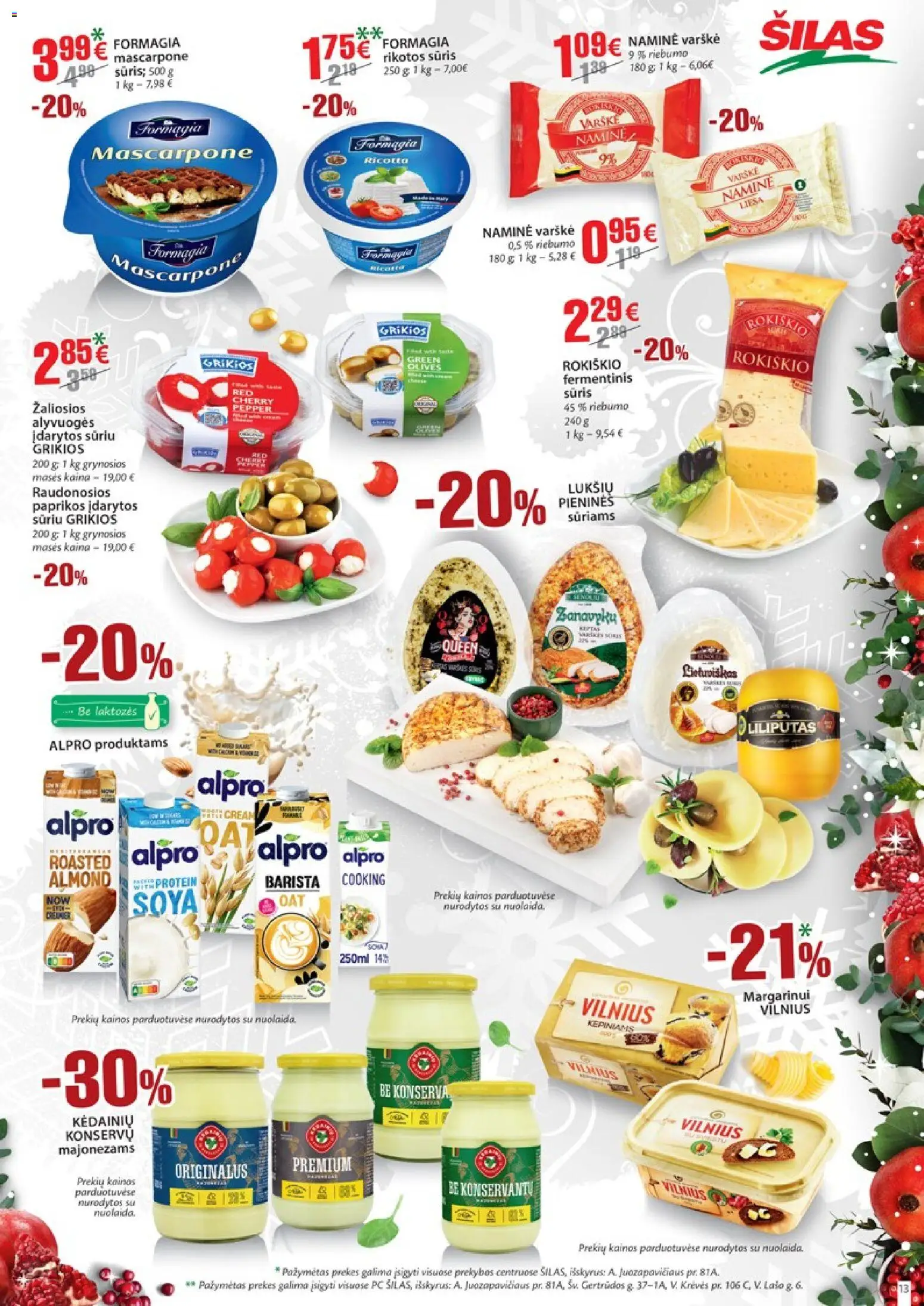 Šilas akcijos nuo 15.12.2025 | Puslapis: 13 | Prekių: Sūris, Varškė