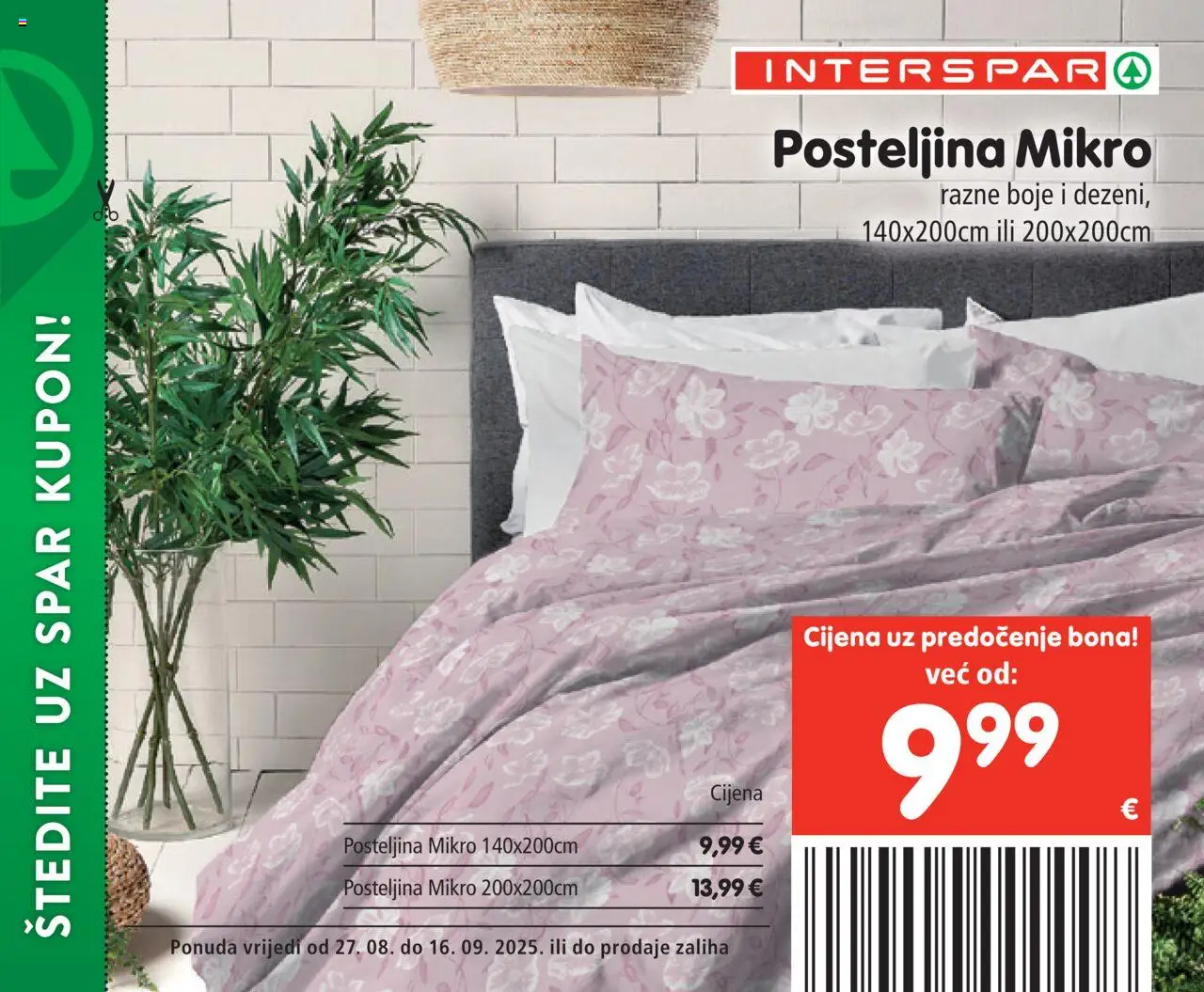 Interspar katalog | vrijedi od 27.08.2025 | Stranica: 35 | Proizvodi: Posteljina