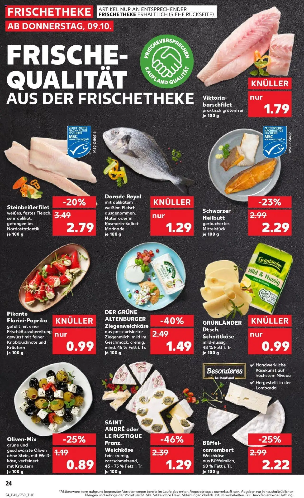 Kaufland prospekt Rathenow	 – gültig ab 09.10.2025 | Seite: 24 | Produkte: Dorade, Grunlander