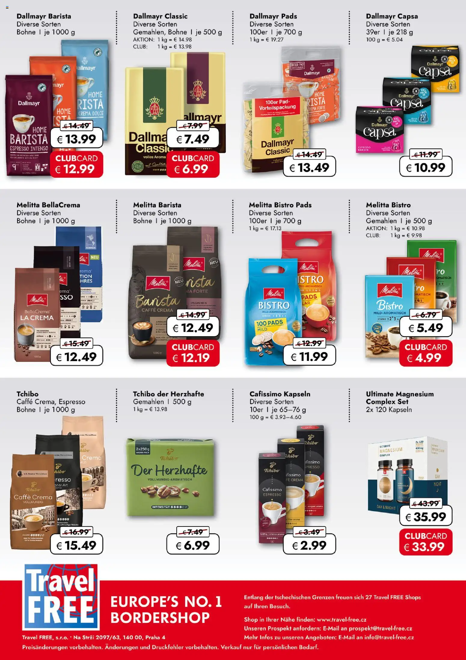 Travel Free  Aktionsangebote – gültig ab 06.03.2026 | Seite: 9 | Produkte: Melitta, Dallmayr, Dallmayr capsa