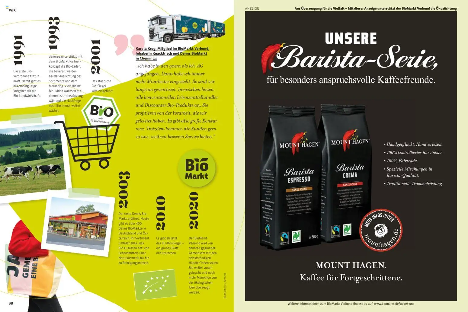Denns BioMarkt  KREO Magazin gültig ab 21.10.2025 | Seite: 20 | Produkte: Kaffee