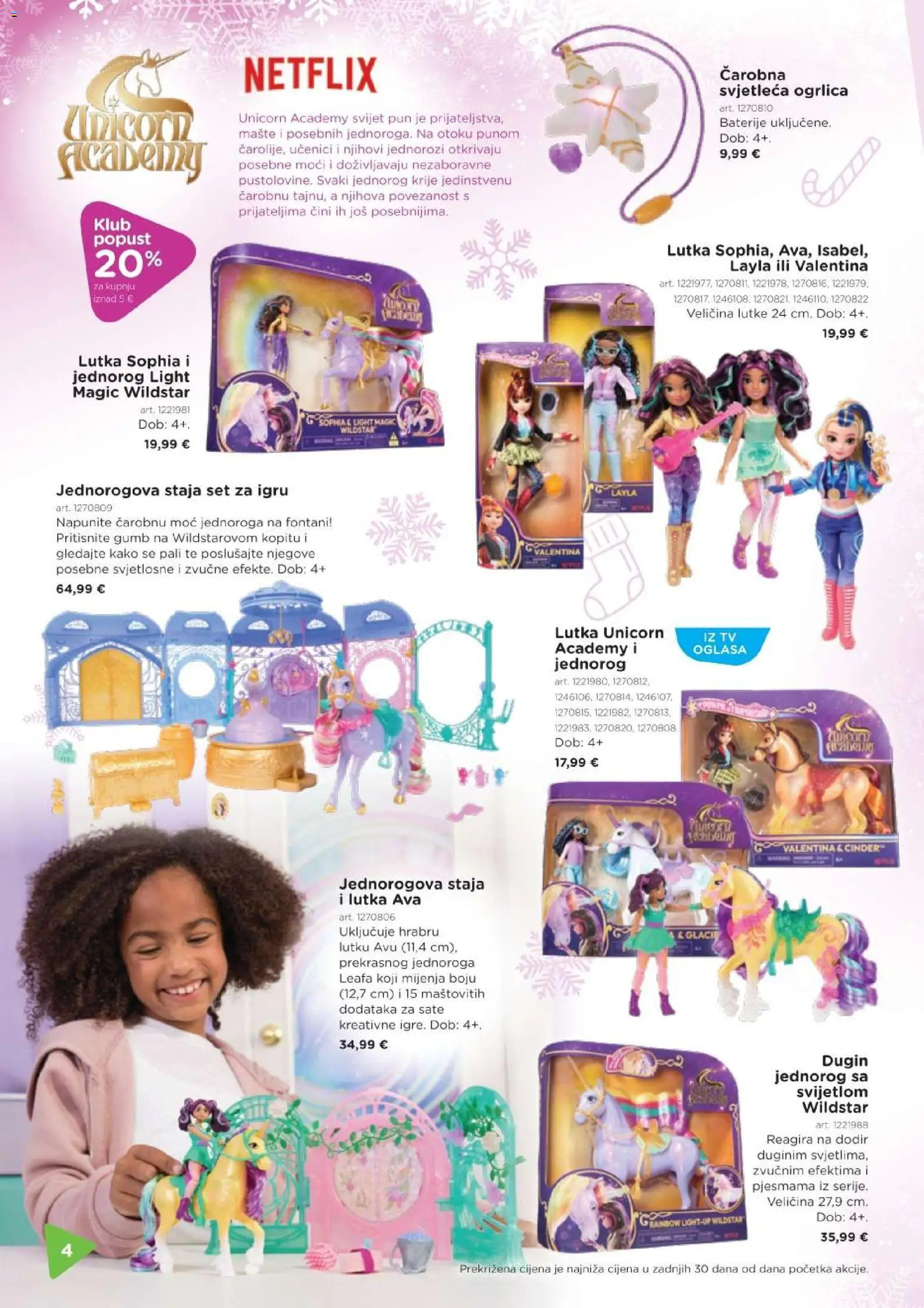 Baby Center katalog | vrijedi od 03.12.2025 | Stranica: 4 | Proizvodi: Lutka, Pritisnite, Lutke, Ogrlica