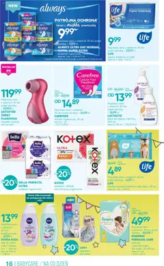 Super-pharm Gazetka od 19.07.2025 | Strona: 16 | Produkty: Tampony, Kosmetyki, Podpaski, Body