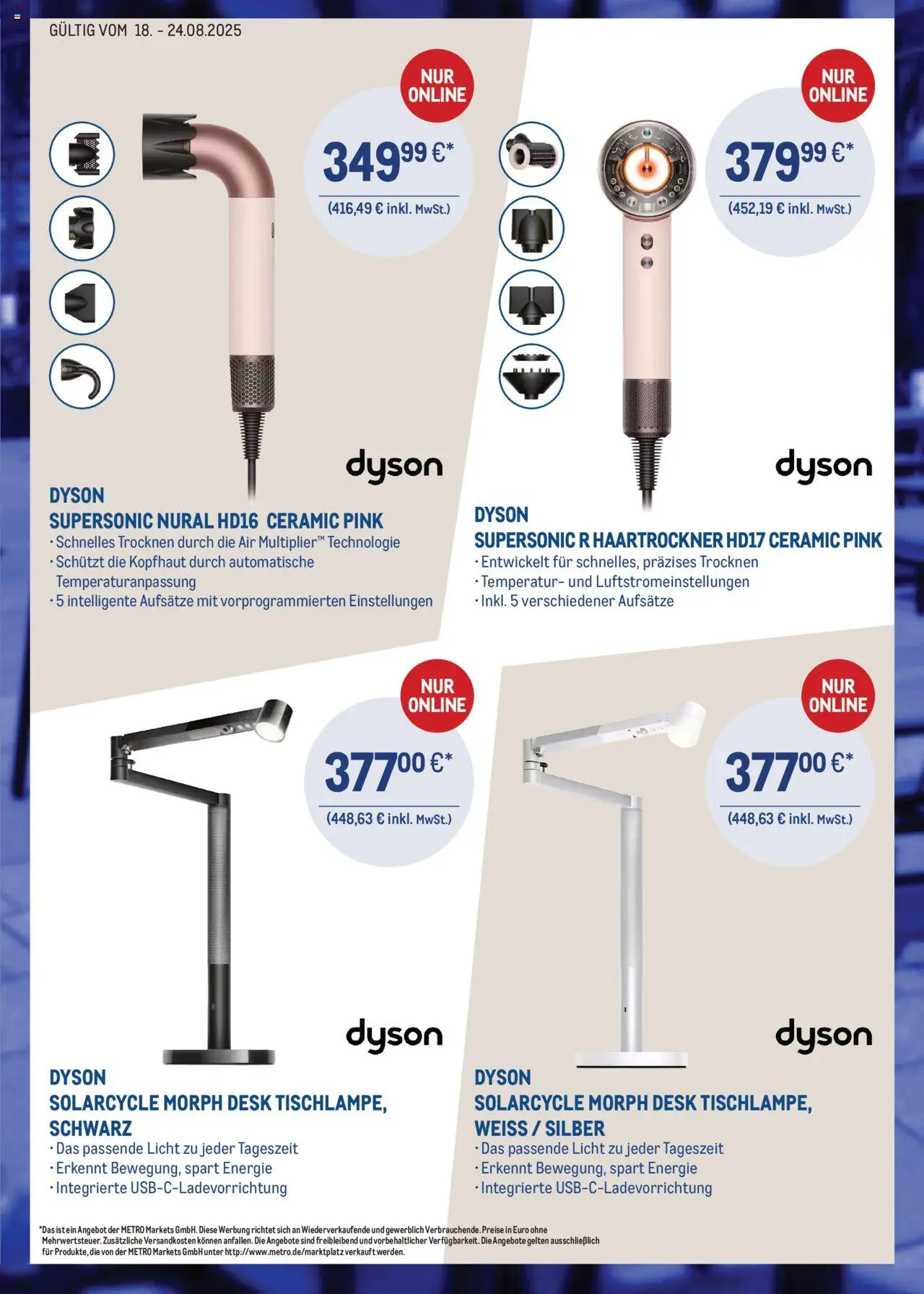 Metro Online: Dyson-Angebote - gültig ab dem 18.08.2025 | Seite: 3 | Produkte: Dyson, Haartrockner