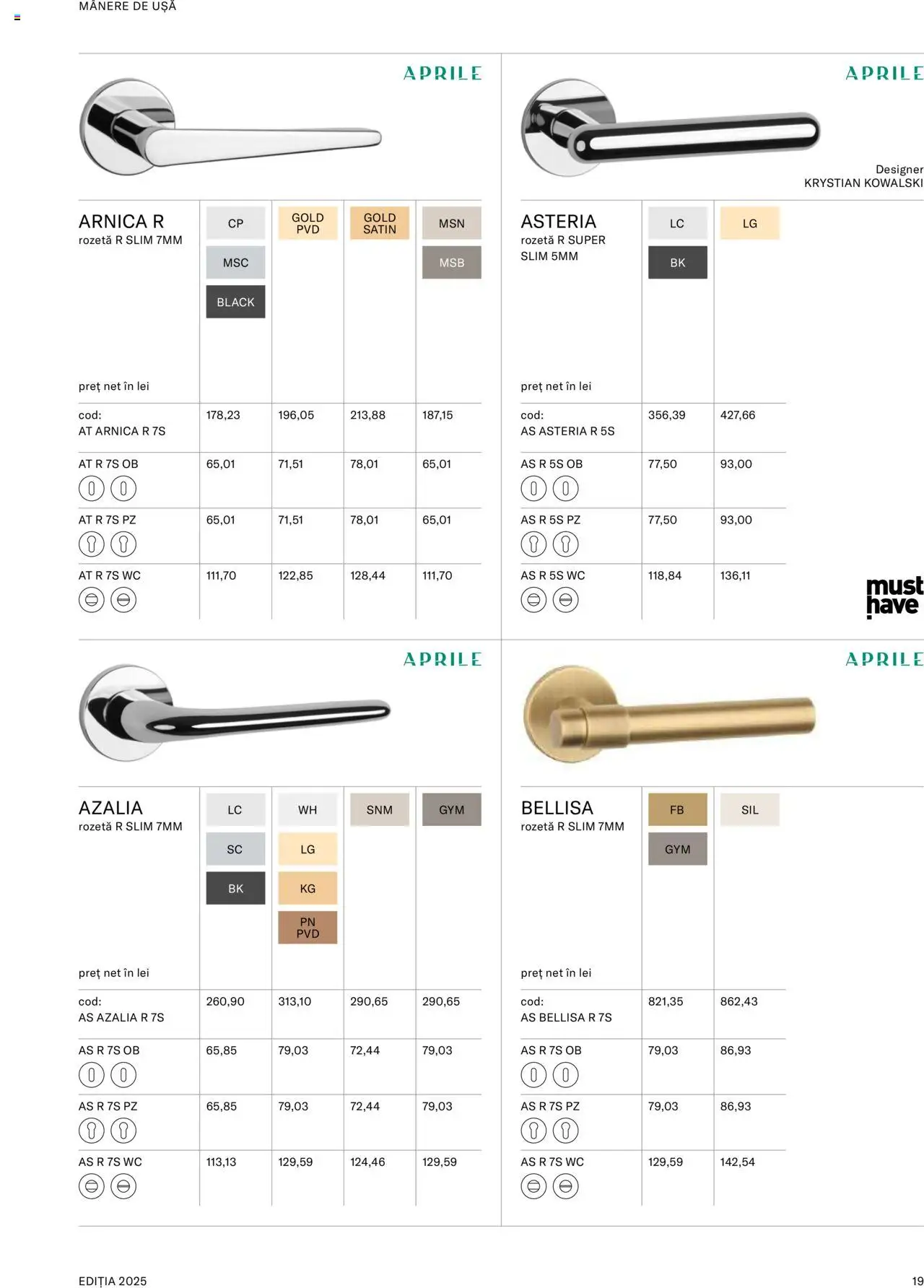 Noul catalog Proges – valabil de la 08.09.2025 | Pagină: 21 | Produse: Ușă