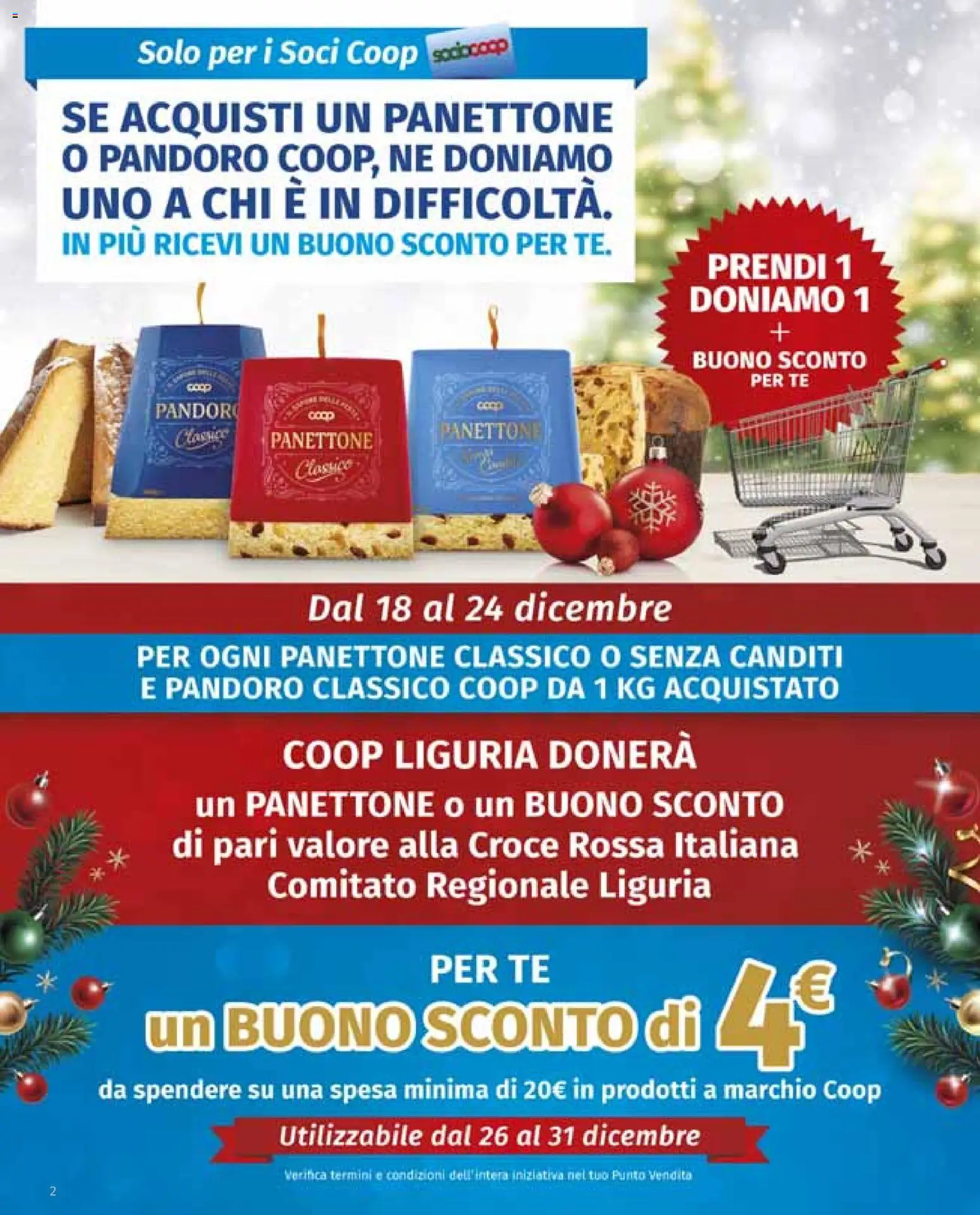 Volantino COOP del 18.12.2025 | Pagina: 2 | Prodotti: Tè, Pandoro, Panettone