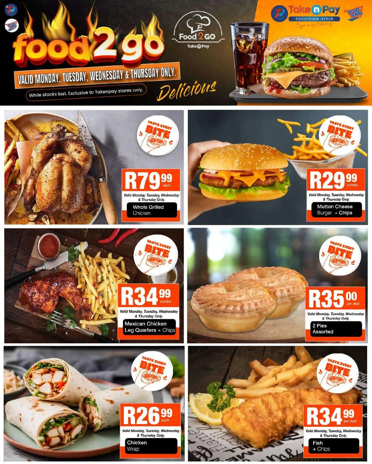 New Take n Pay catalogue – valid from 20.10.2025 | Page: 13 | Products: Cheese, Chicken, Fish, Chips