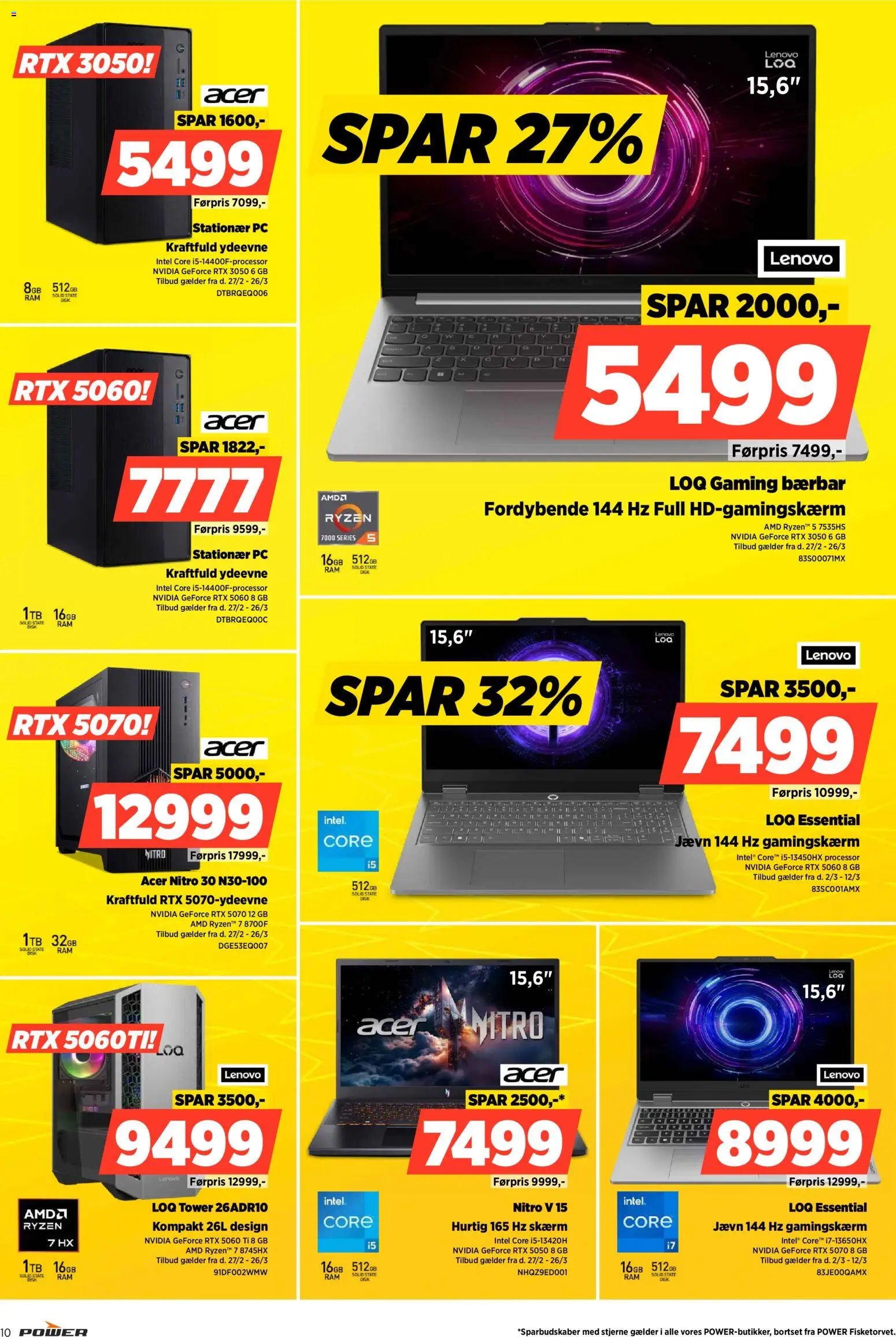 Power tilbudsavis – gyldig fra 03.04.2026 | Side: 10 | Produkter: Processor, Skærm, Stationær PC, PC