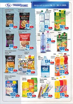 Voda Jazak gazirana, Voda gazirana - pregled Trnava Promet kataloga - važi od 06.11.2025 | Strana: 16 | Proizvode: Voda, Popcorn, Breskva, Pečeni kikiriki