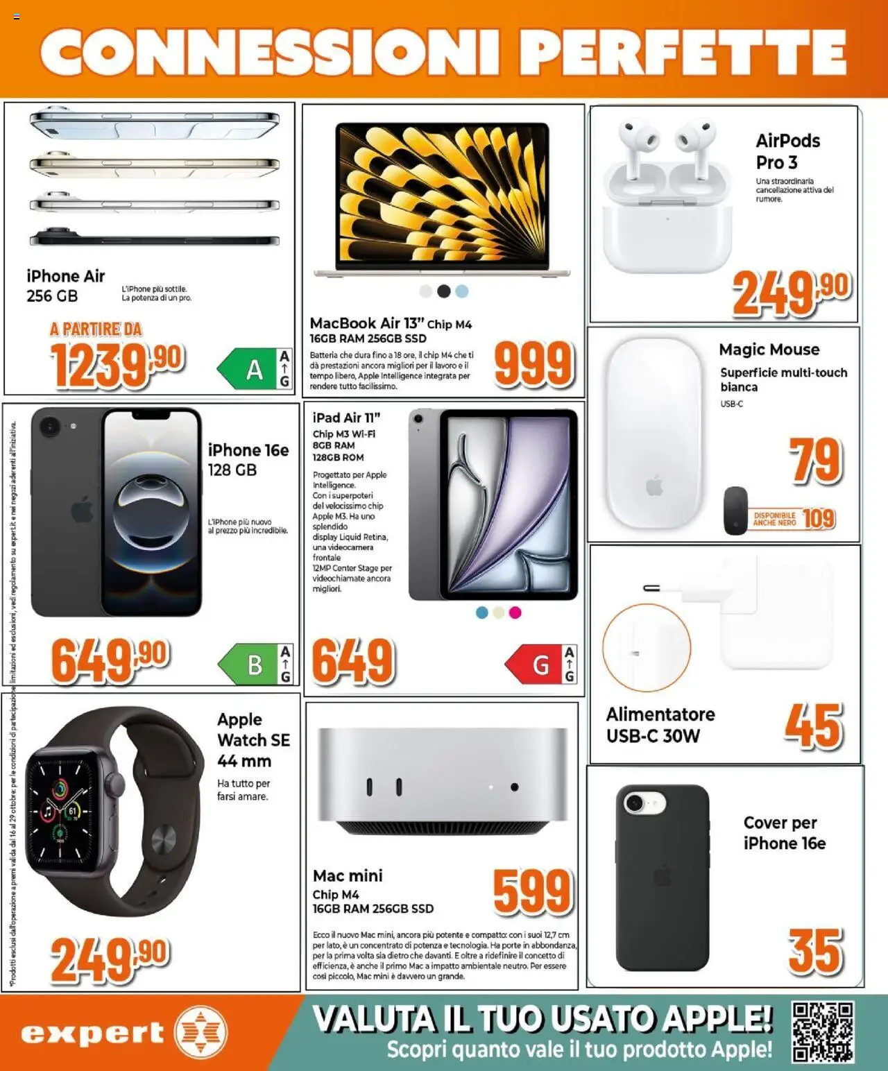 Volantino Expert del 16.10.2025 | Pagina: 30 | Prodotti: Iphone, Mouse, Ipad, Macbook