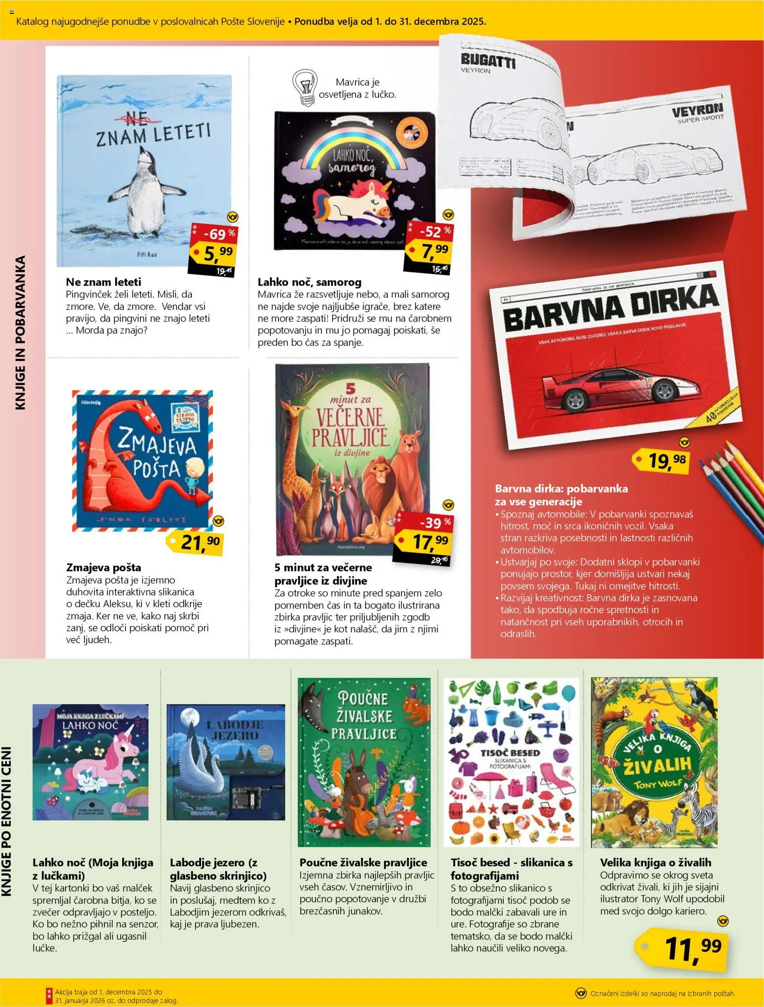 Novi Pošta Slovenije katalog ponudbe – veljaven od 01.12.2025 | Stran: 9 | Izdelki: Knjiga, Barva